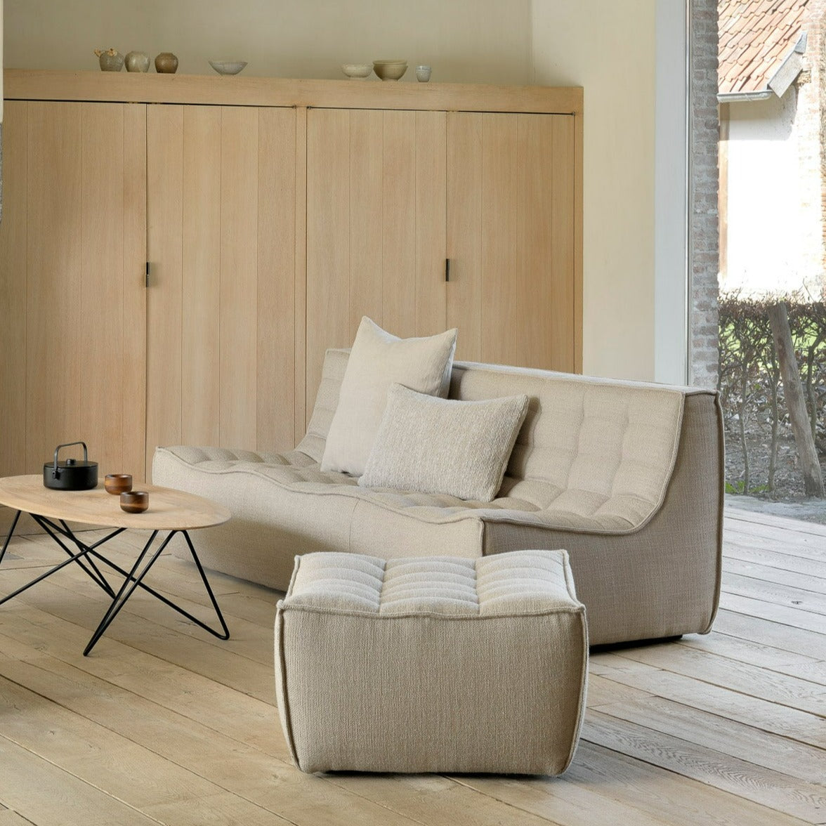 N701 Footstool, Beige