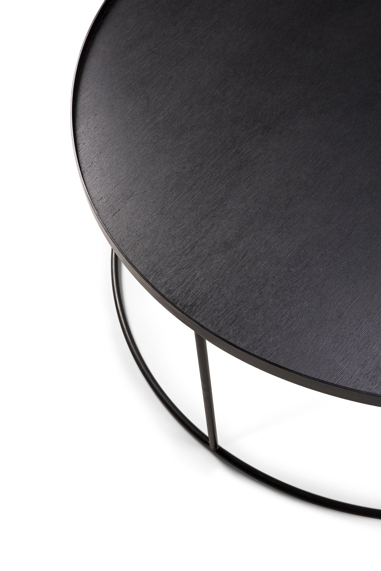 Round Tray Coffee Table (Tray Not Included)