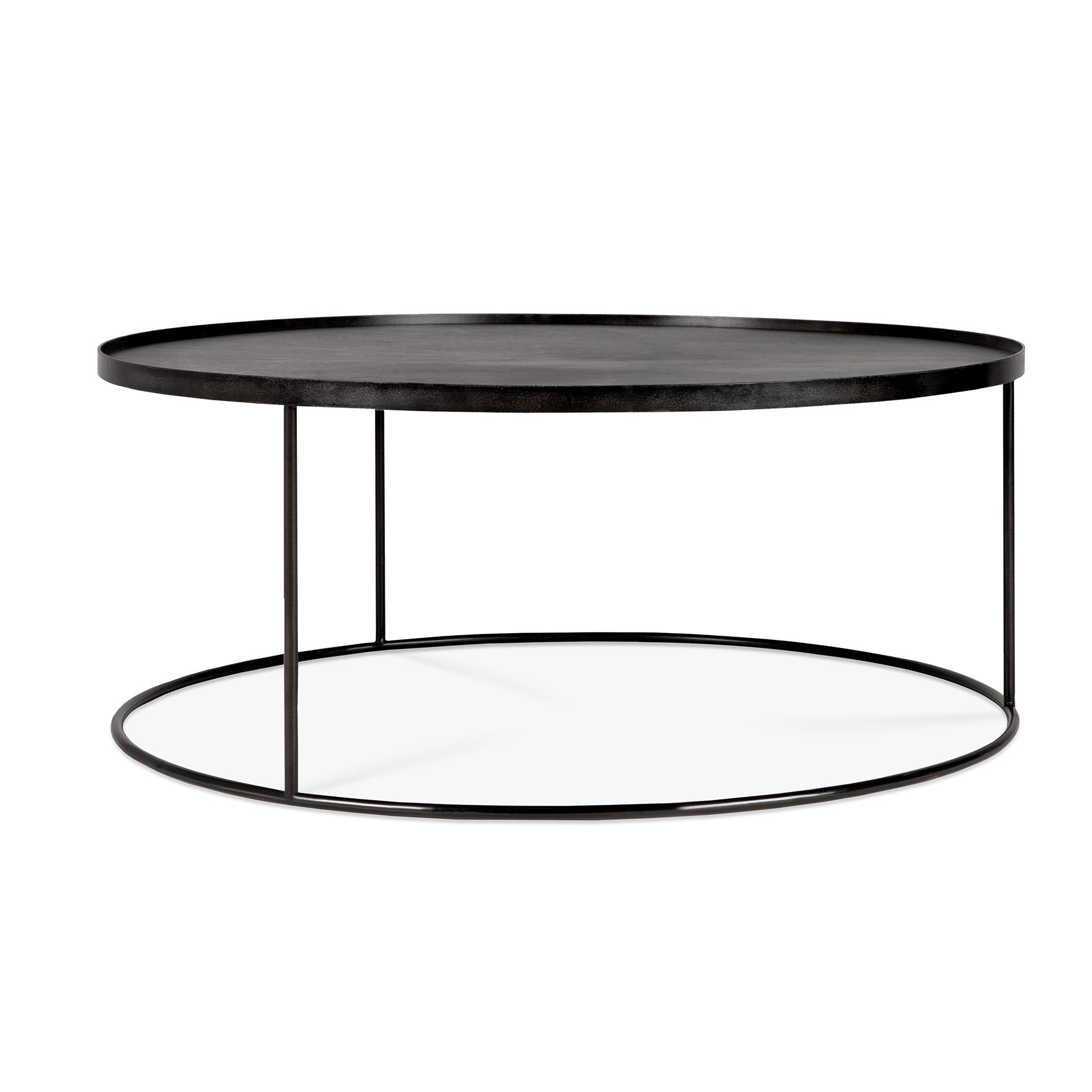 Round Tray Coffee Table (Tray Not Included)