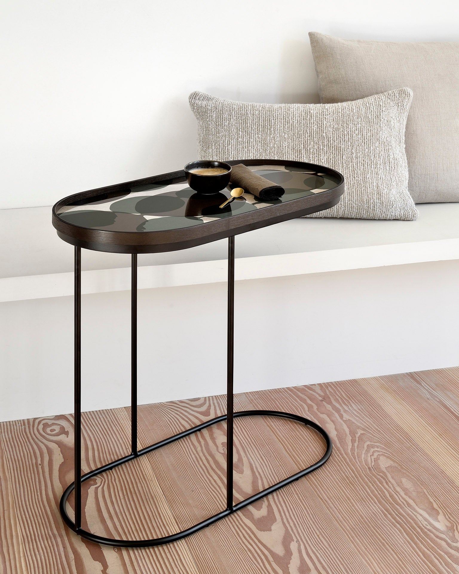 Oblong Tray Side Table (Tray Not Included)