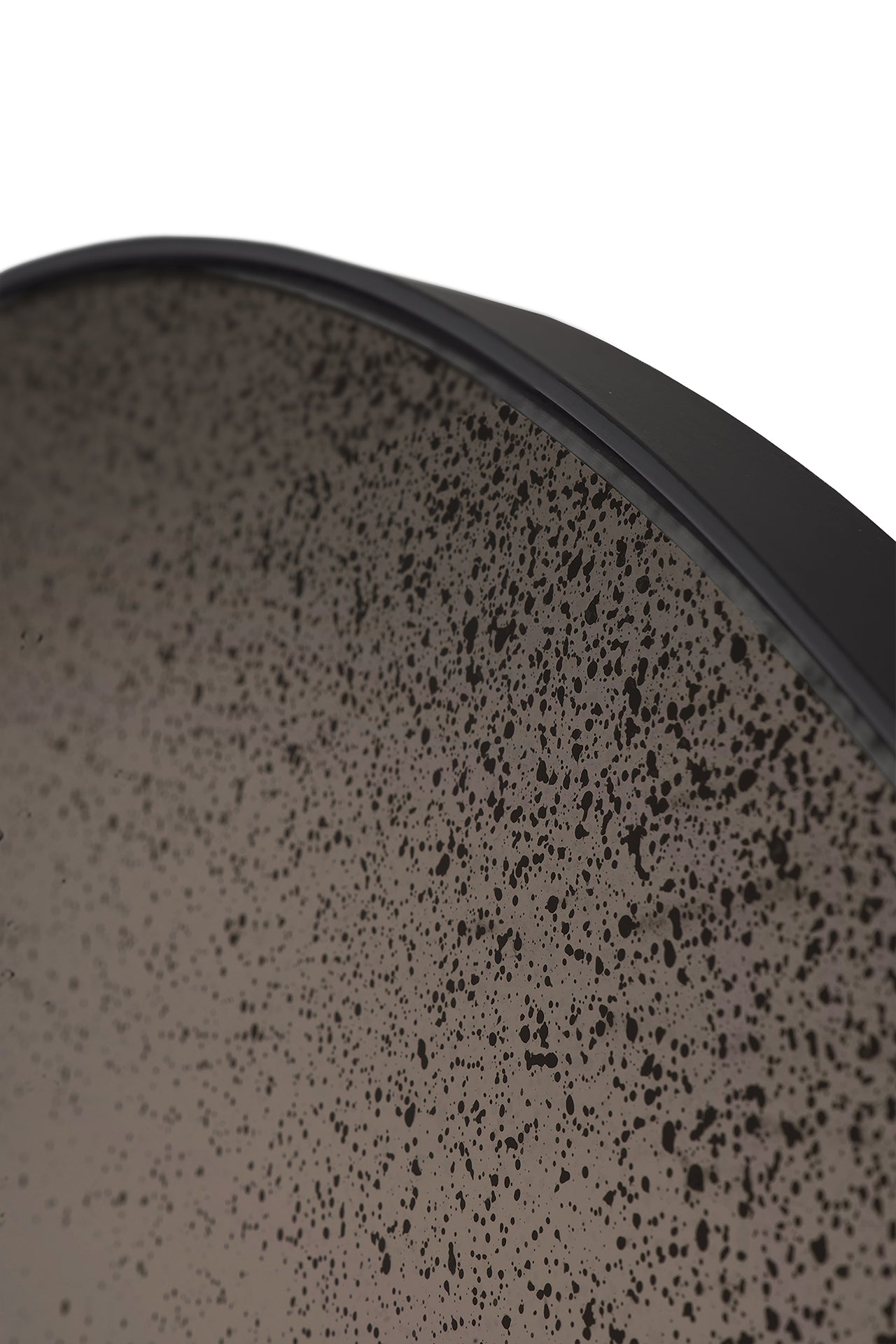 Aged Round Wall Mirror, 36.5", Bronze