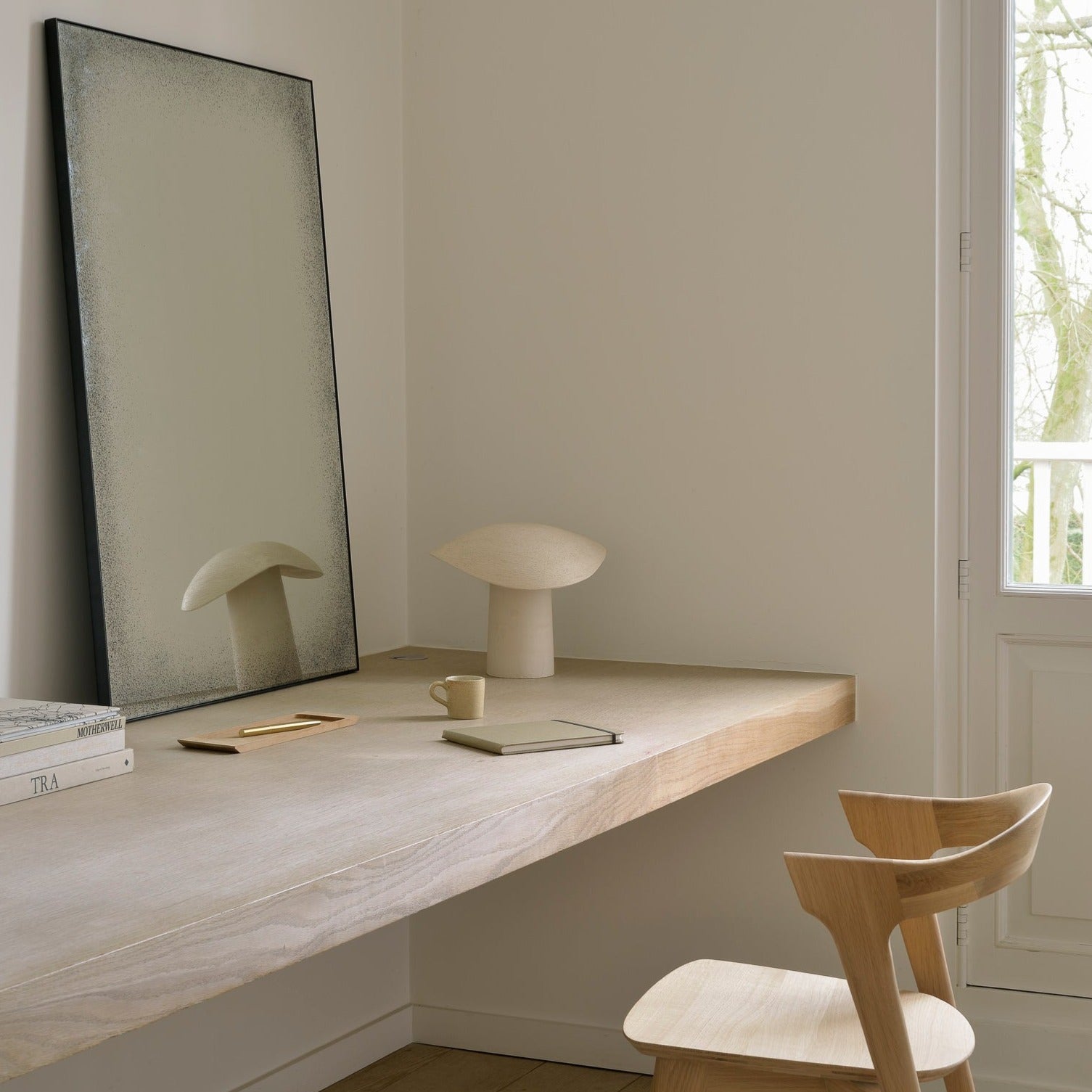 Aged Wall Mirror, 42", Clear