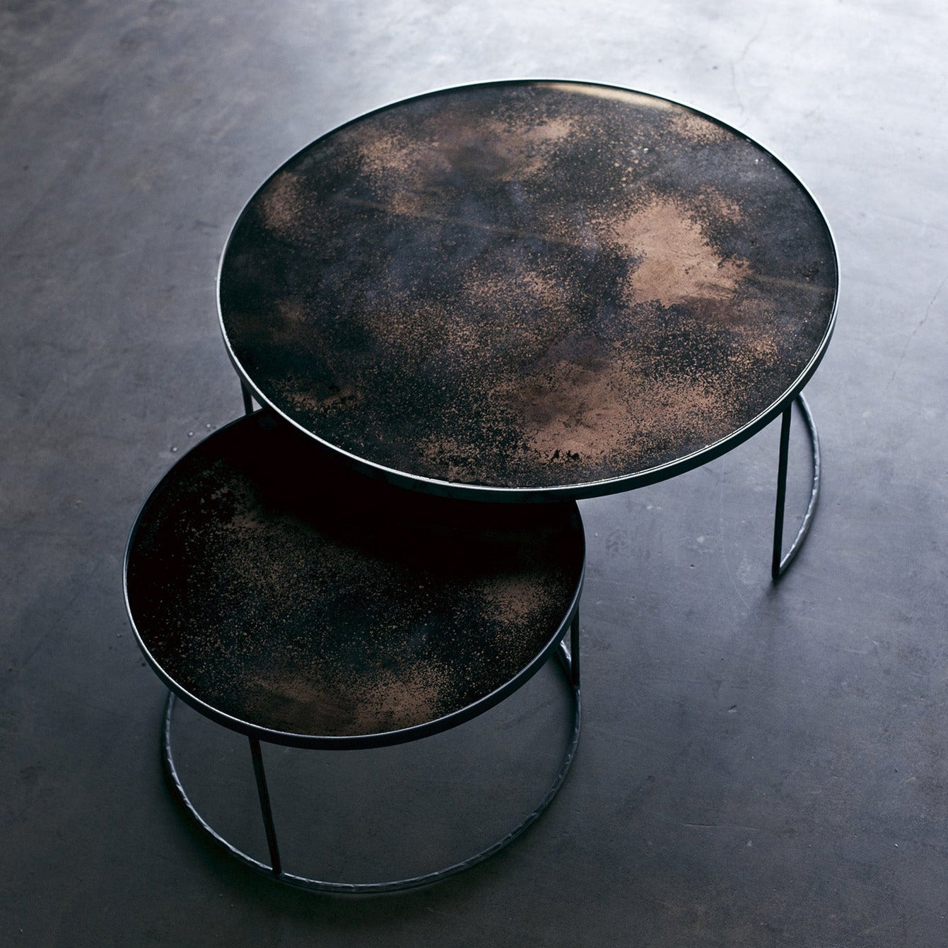 Nesting Coffee Table Set, Bronze