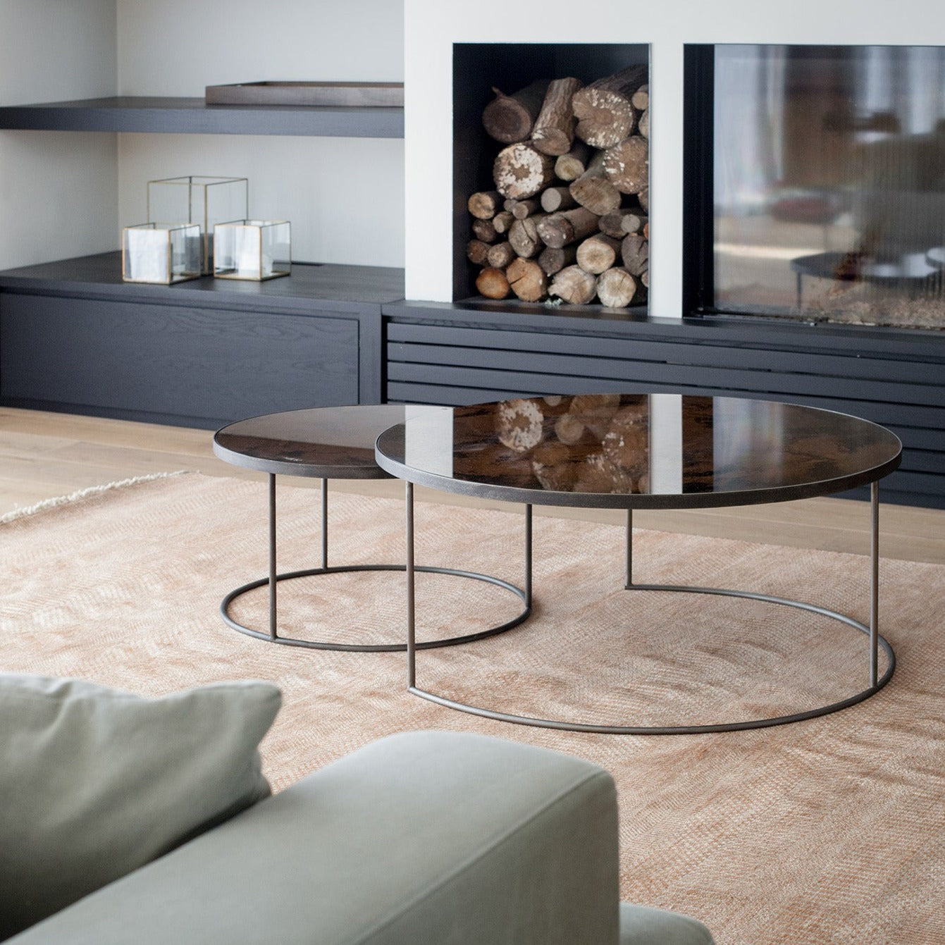 Nesting Coffee Table Set, Bronze