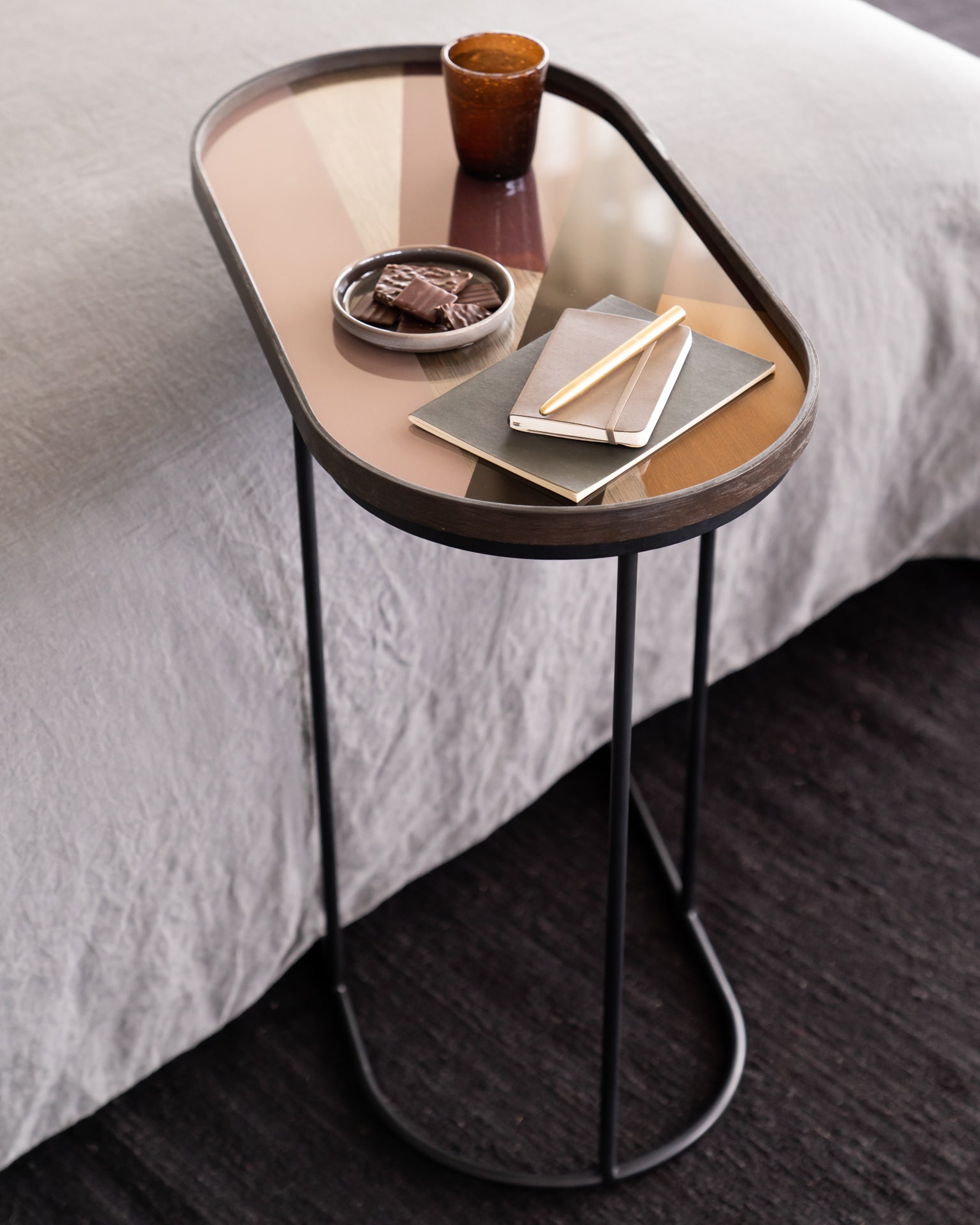 Oblong Tray Side Table (Tray Not Included)