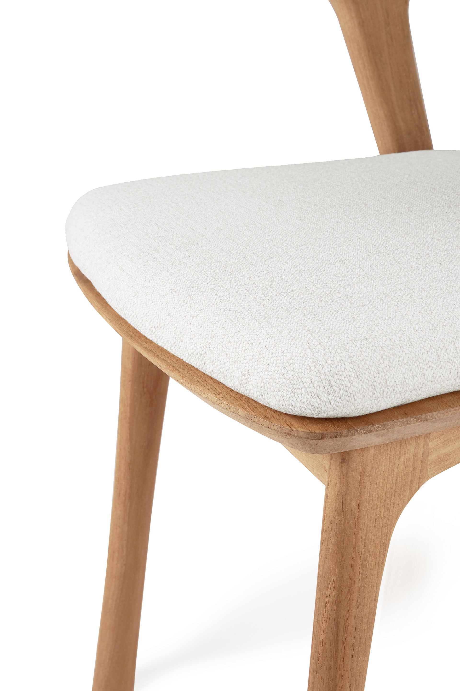 Bok Outdoor Dining Chair Cushion, Off White Fabric