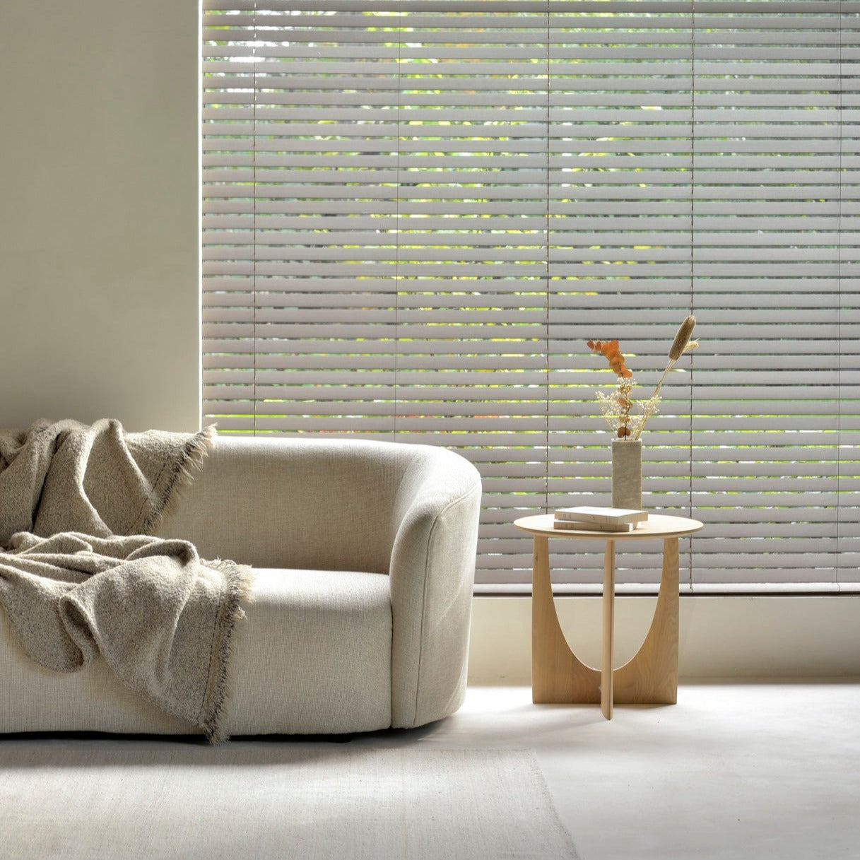 Geometric Side Table, Oak