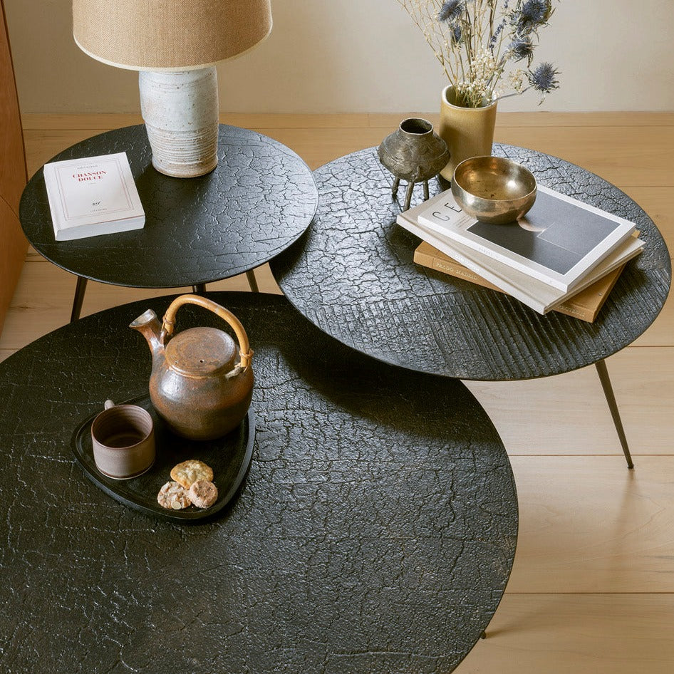 Luna Coffee Table, Whisky Lava, 31.5"