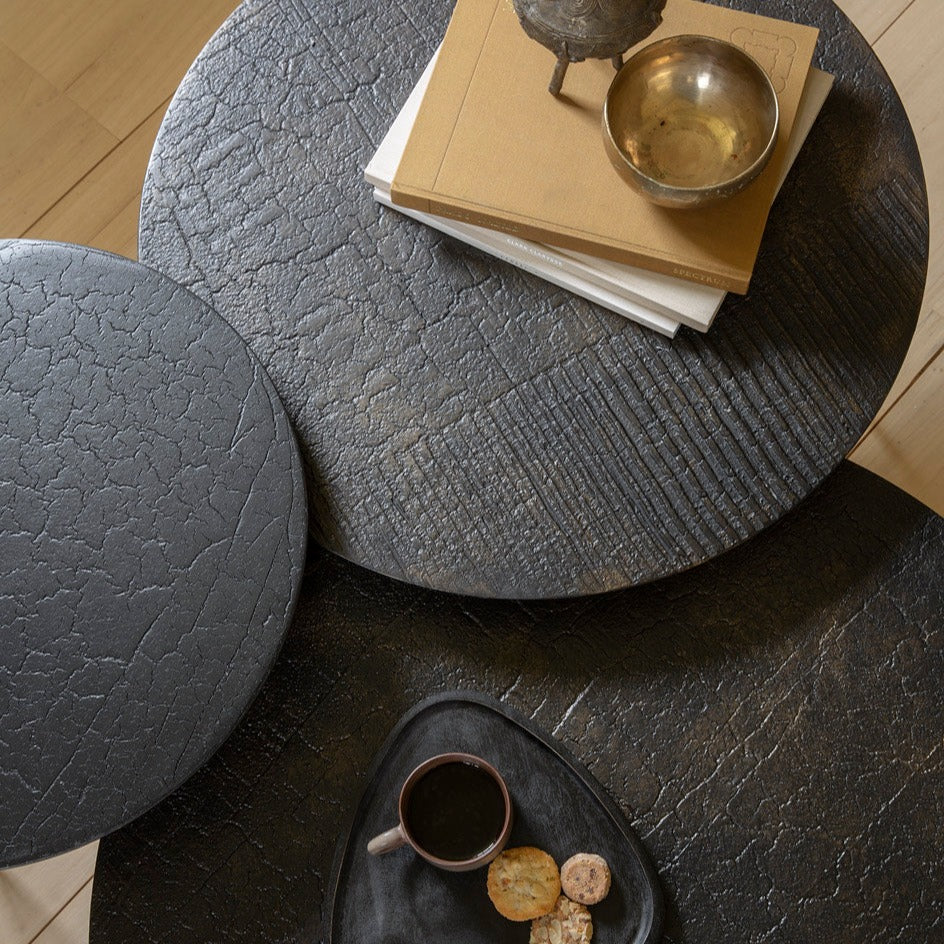 Luna Coffee Table, Whisky Lava, 20"