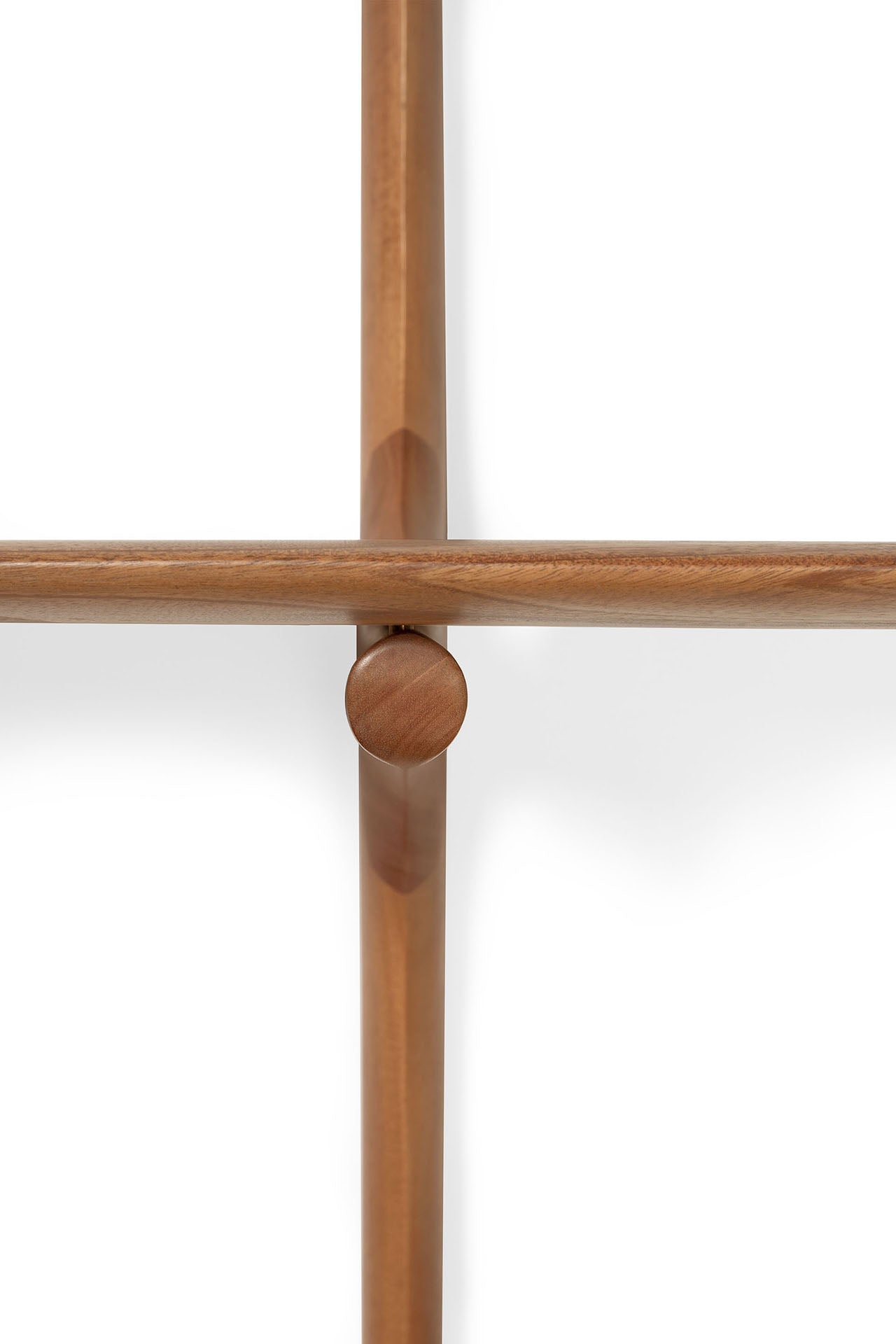 Pi Mahogany Wall Shelf, 5 Shelves