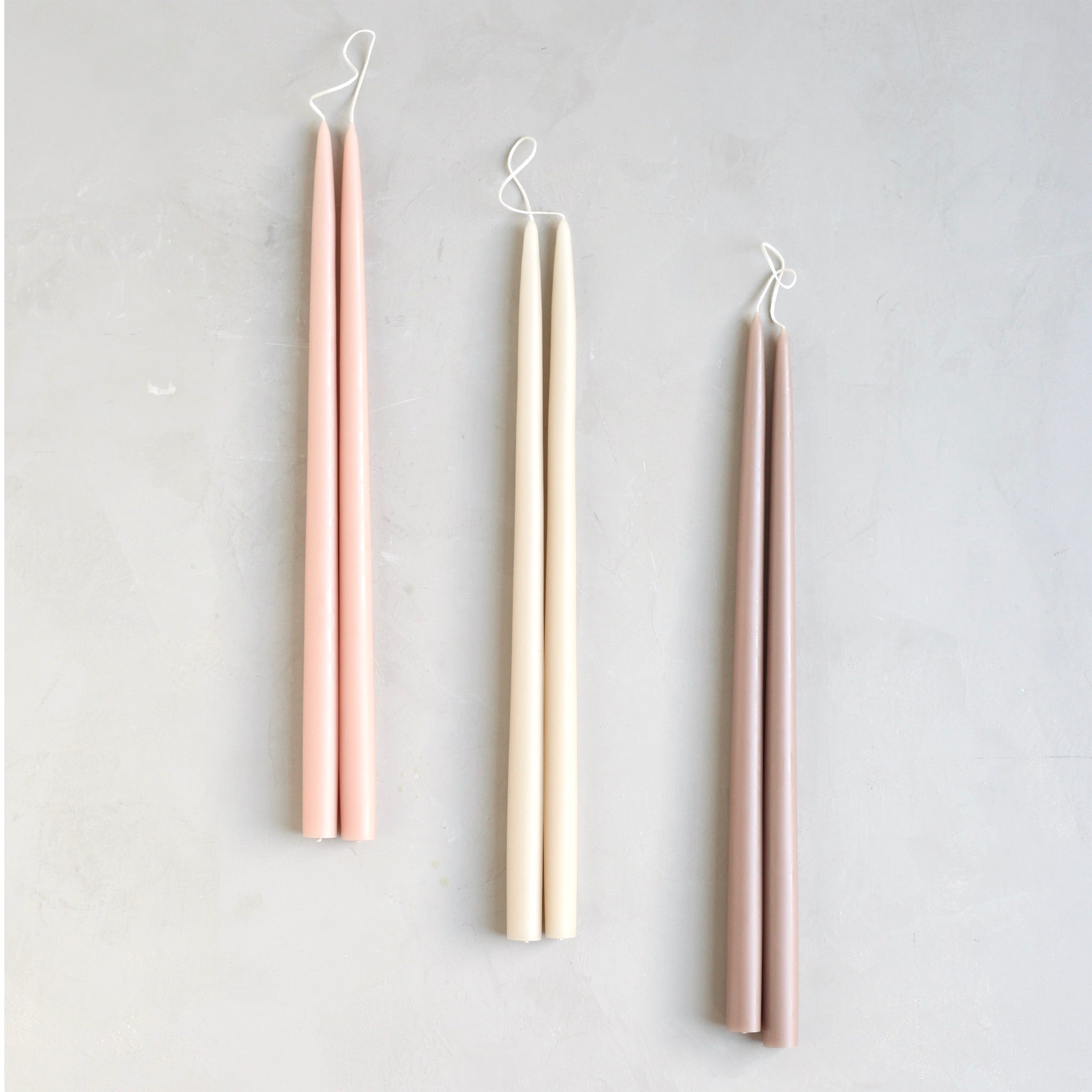 Classic Taper Candle, Set of 2, Parchment