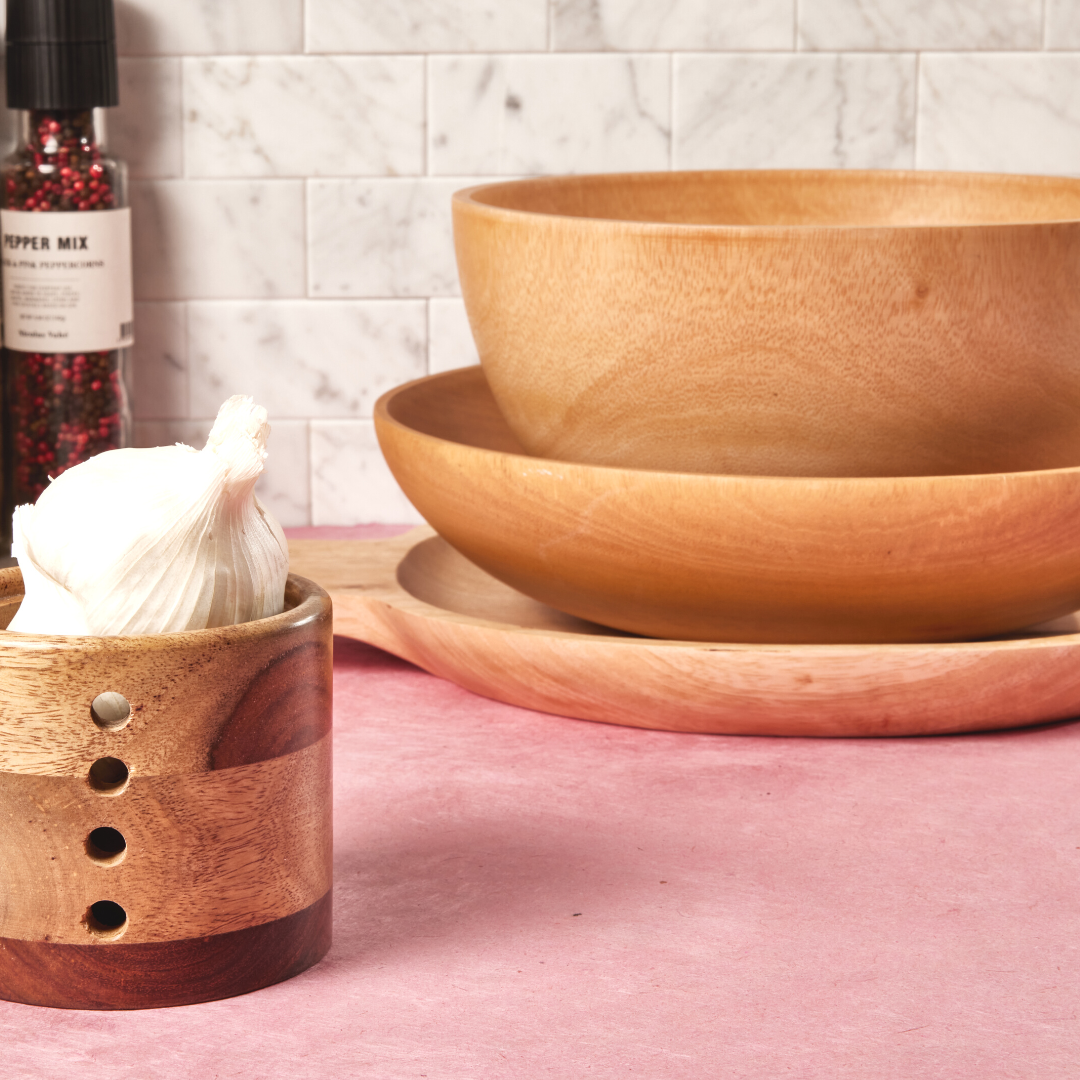 Kiln Mango Wood Salad Bowl