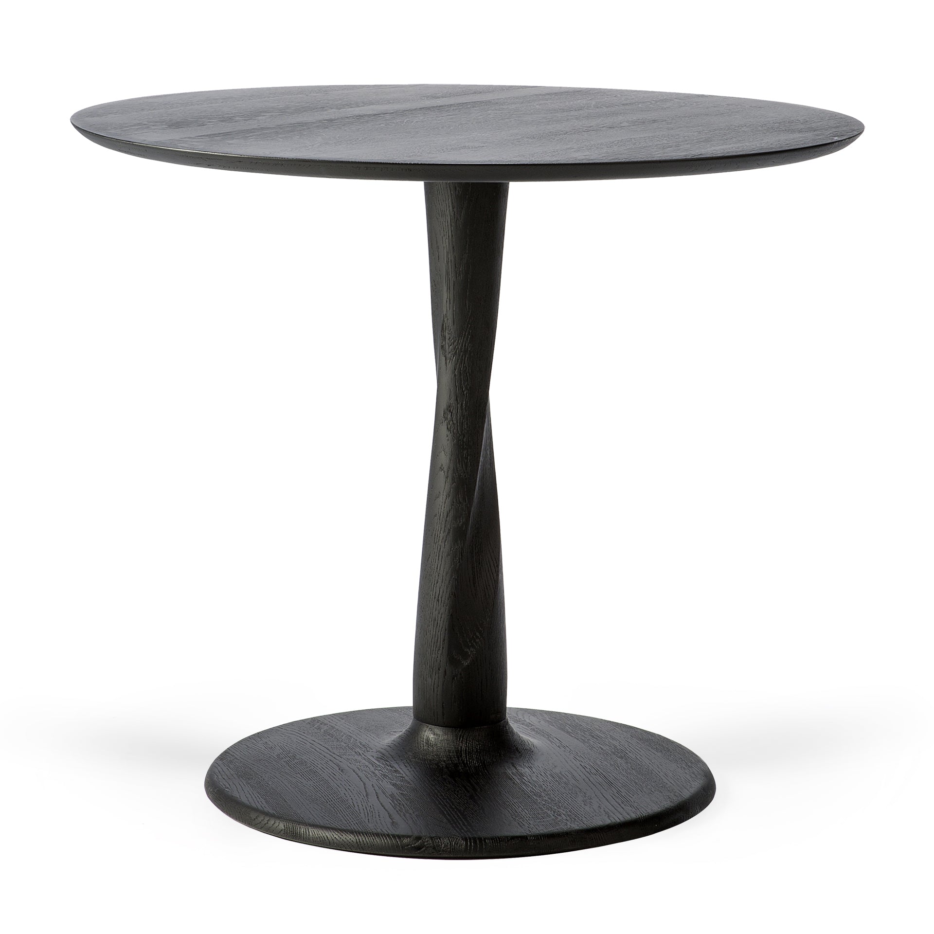 Torsion Black Dining Table, 35.5"