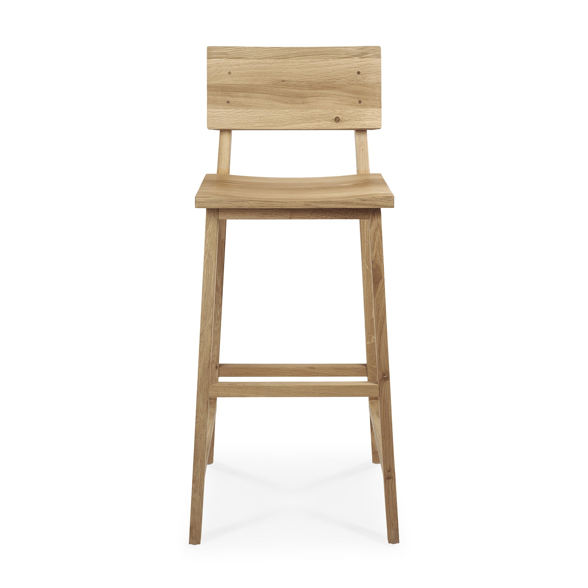 N4 Bar Stool, Varnished Oak