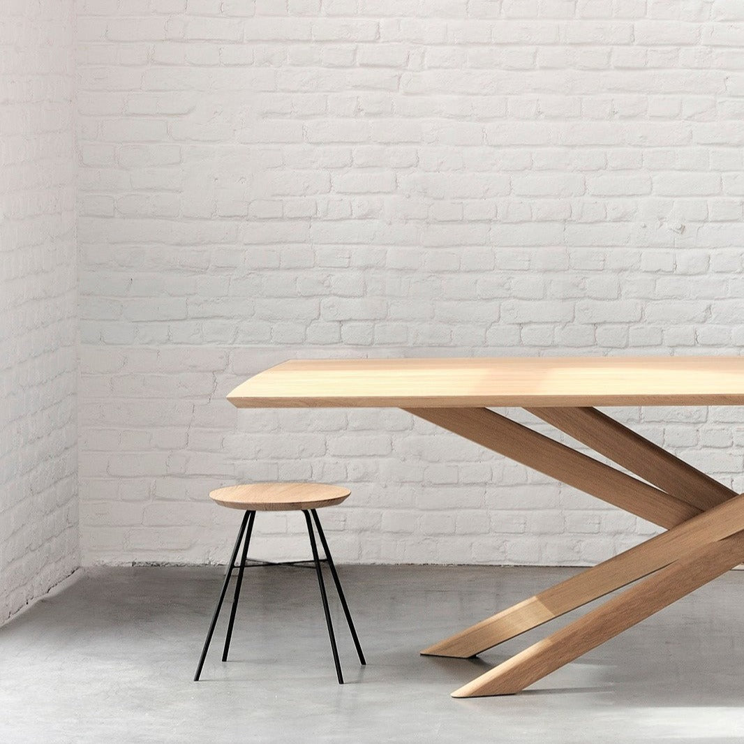 Mikado Solid Oak Rectangular Dining Table, 80"