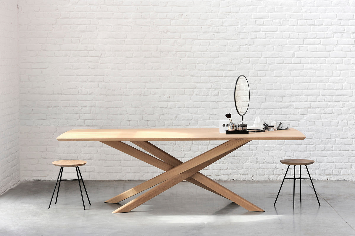 Mikado Solid Oak Rectangular Dining Table, 94.5"