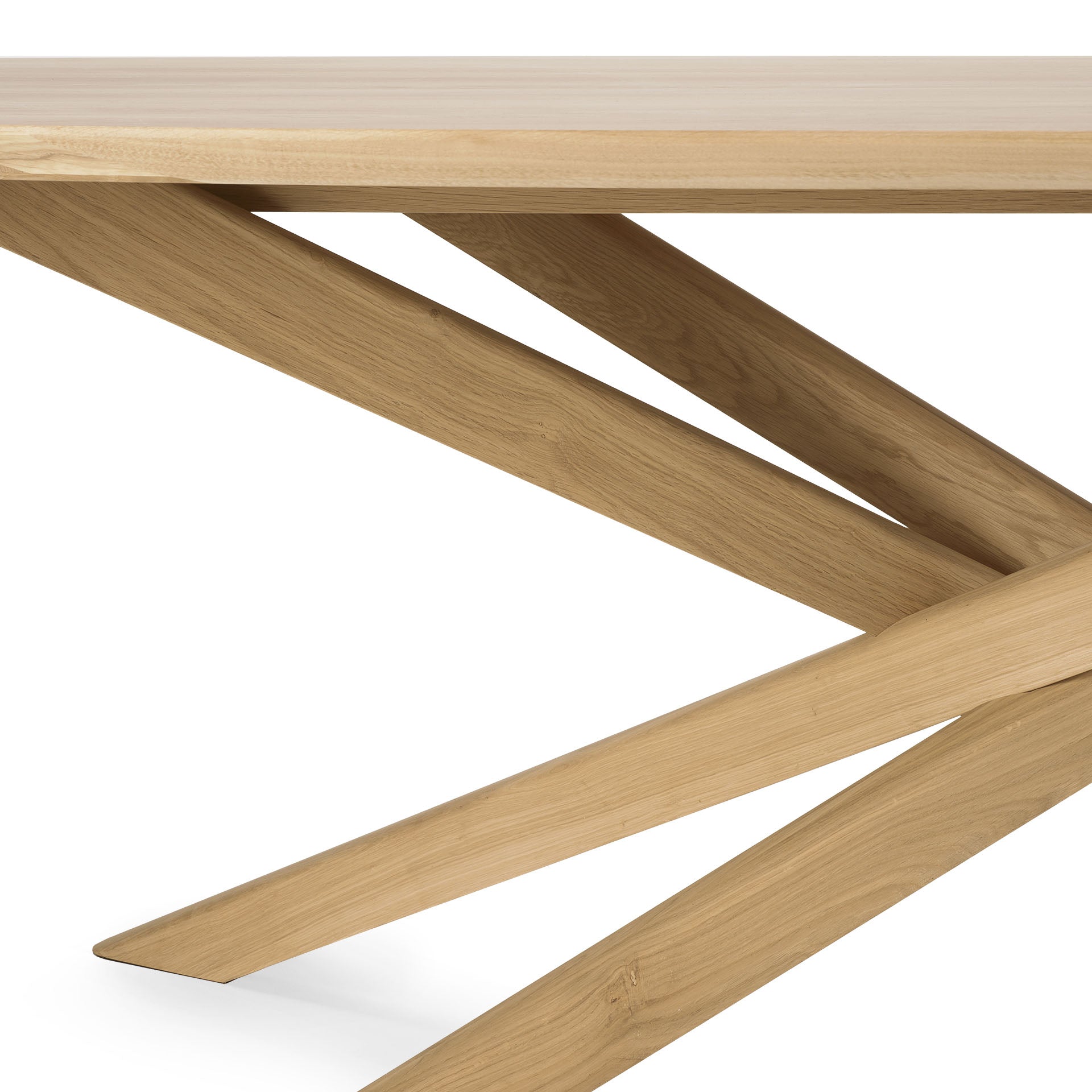 Mikado Solid Oak Rectangular Dining Table, 110.5"