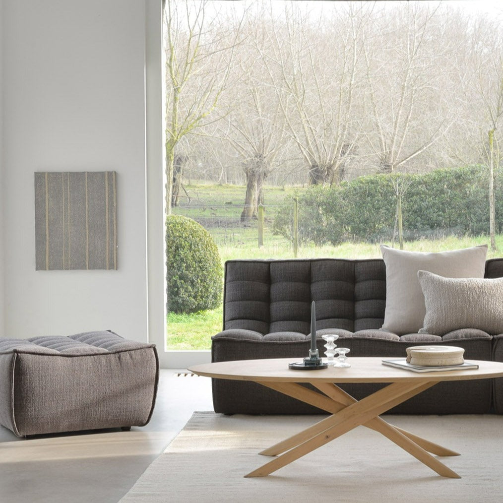 N701 Footstool, Dark Grey