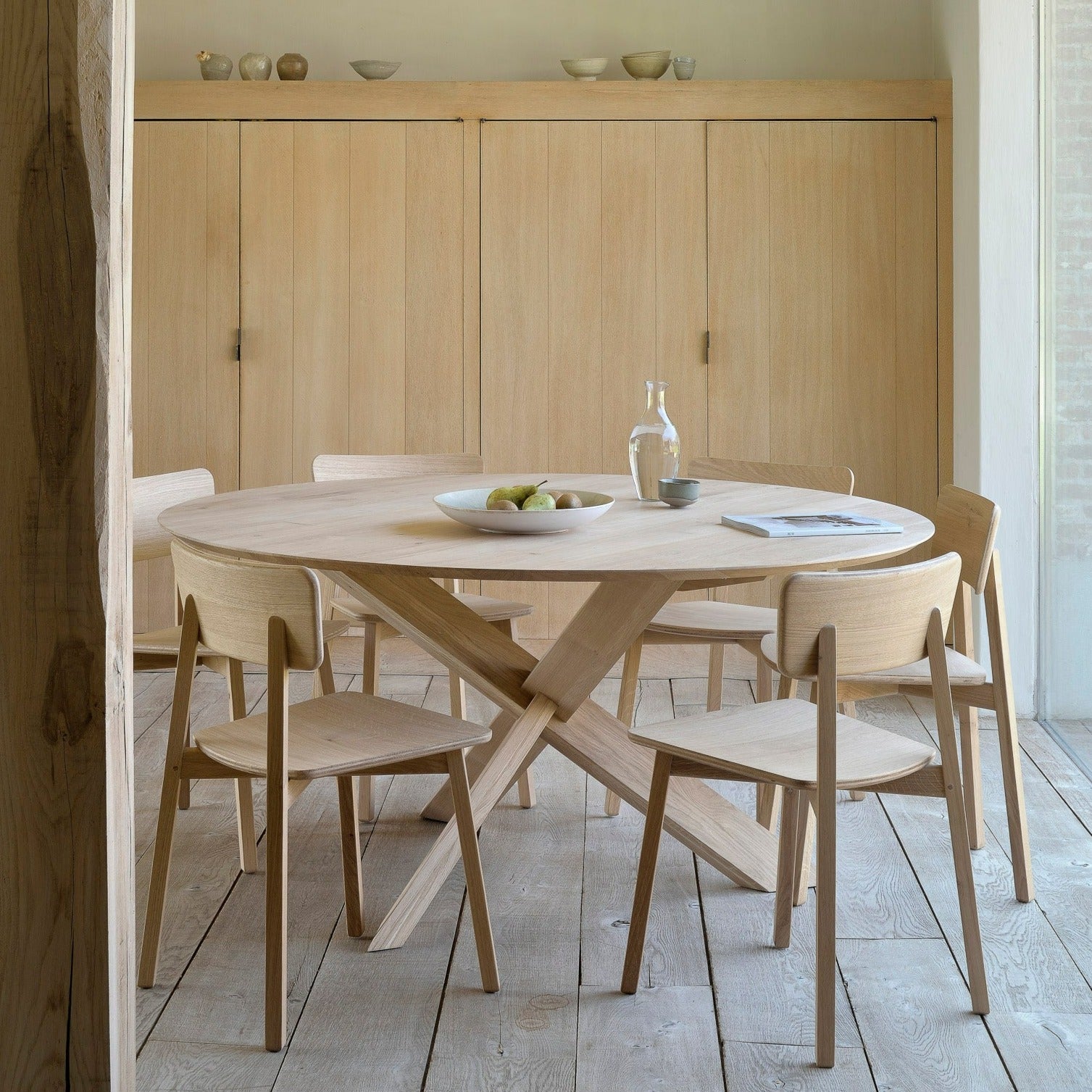 Casale Dining Chair, Varnished Oak