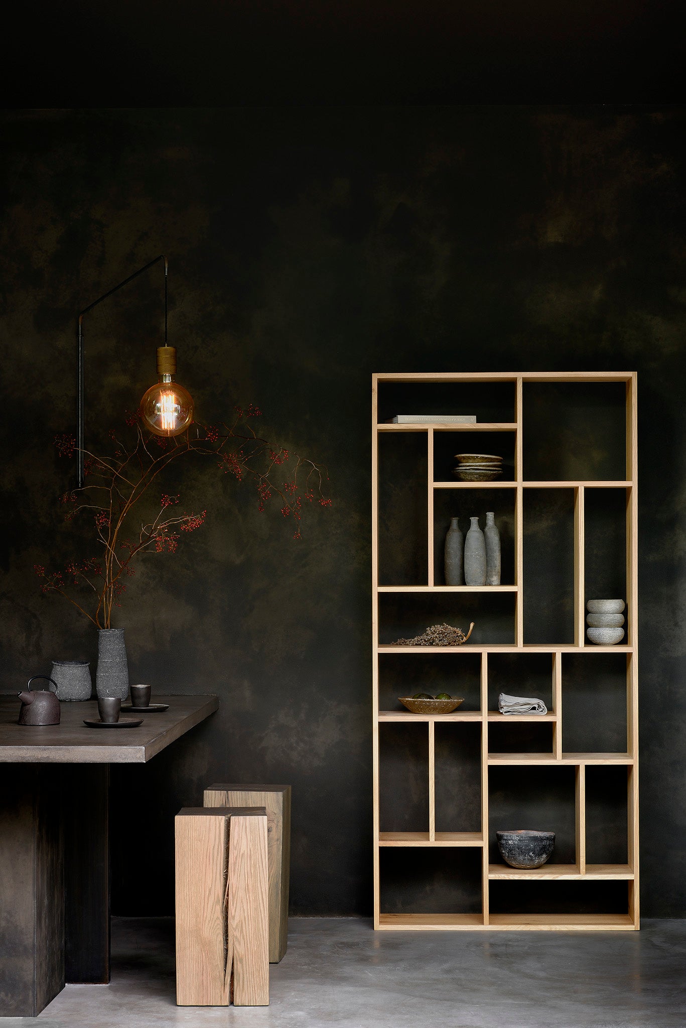 Solid Oak M Rack, Large