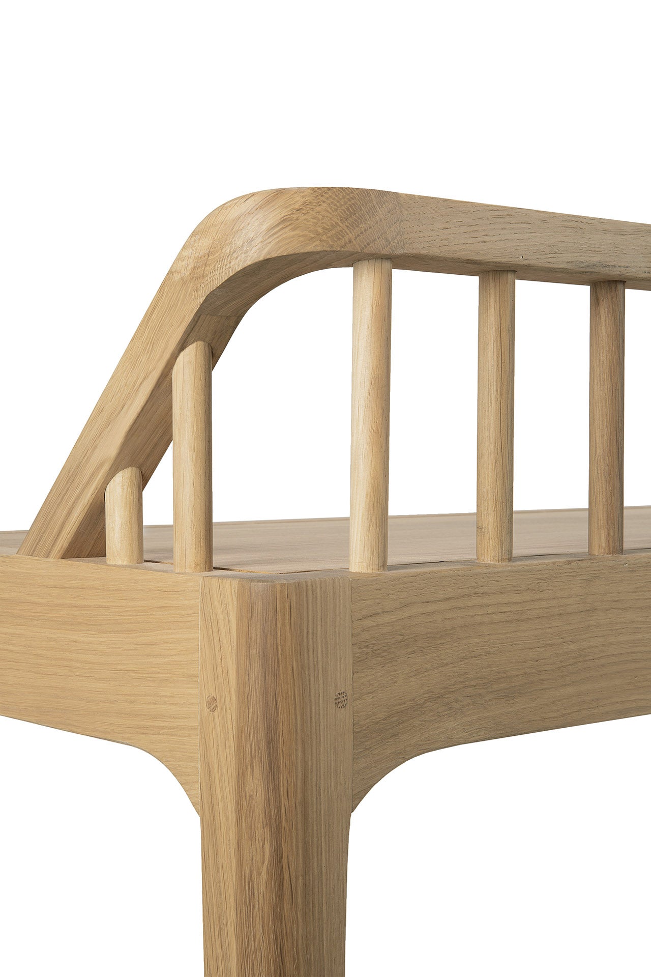 Spindle Solid Oak Bench