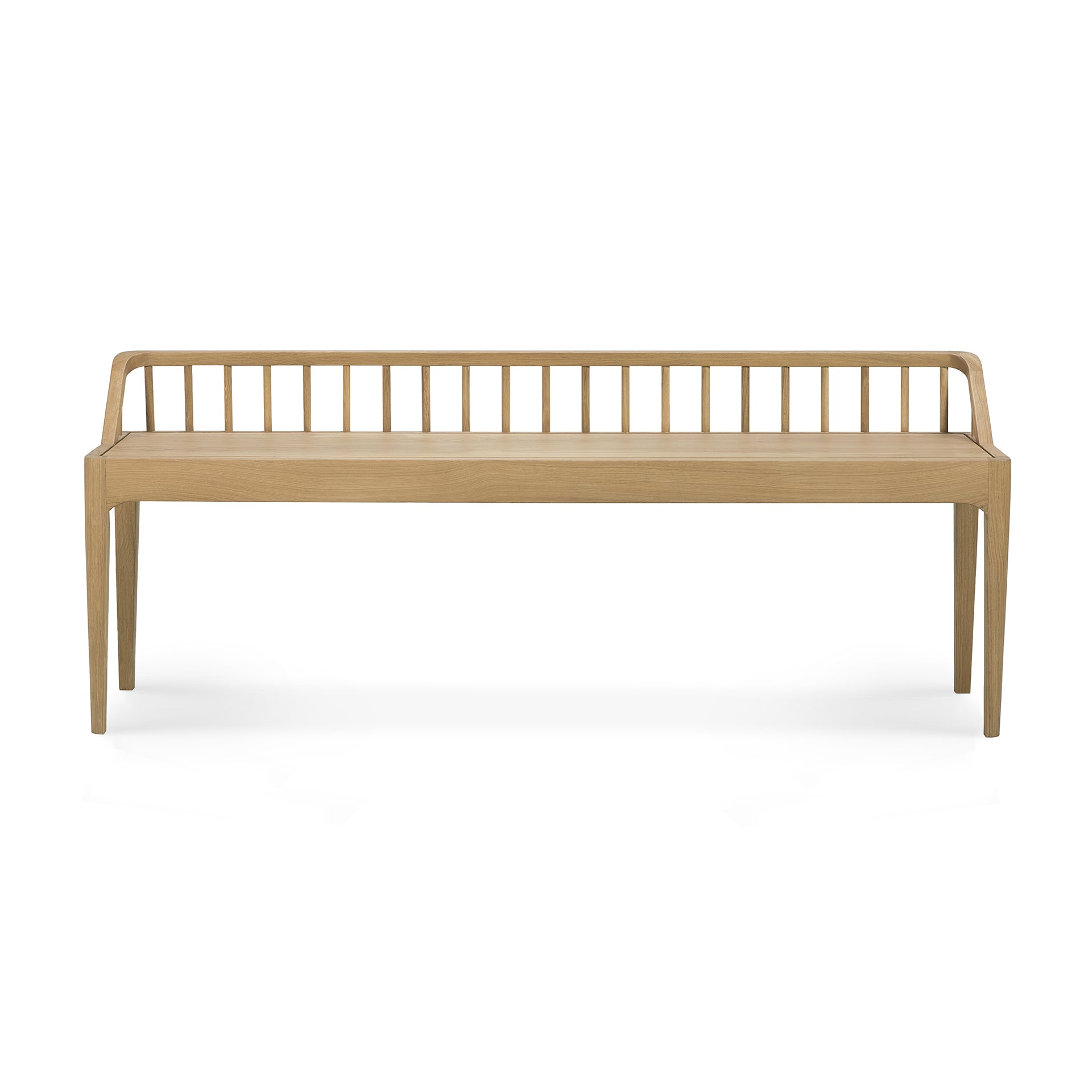 Spindle Solid Oak Bench