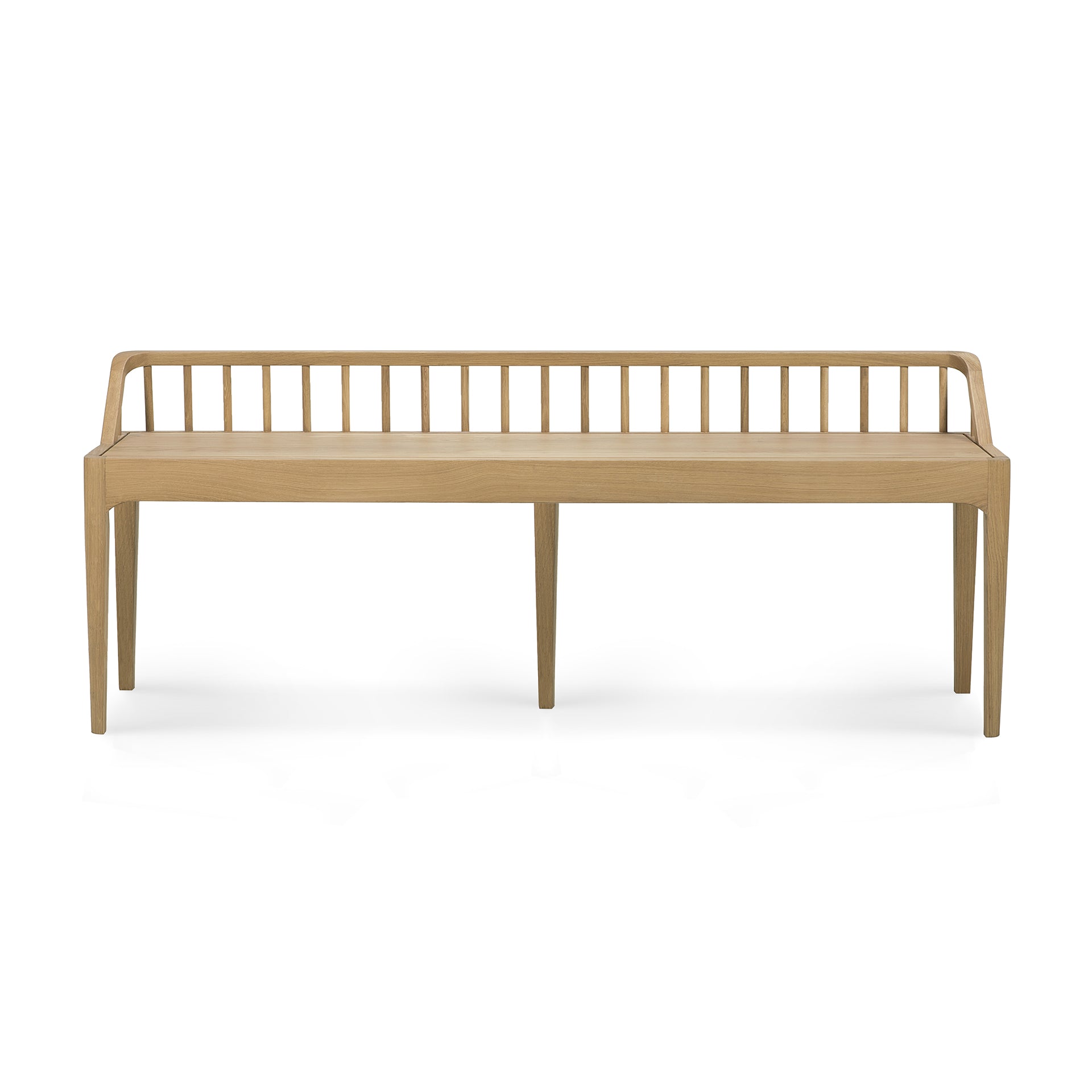 Spindle Solid Oak Bench
