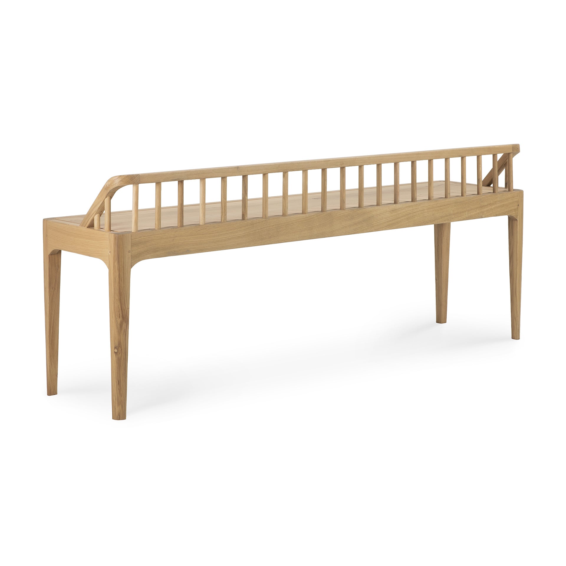 Spindle Solid Oak Bench