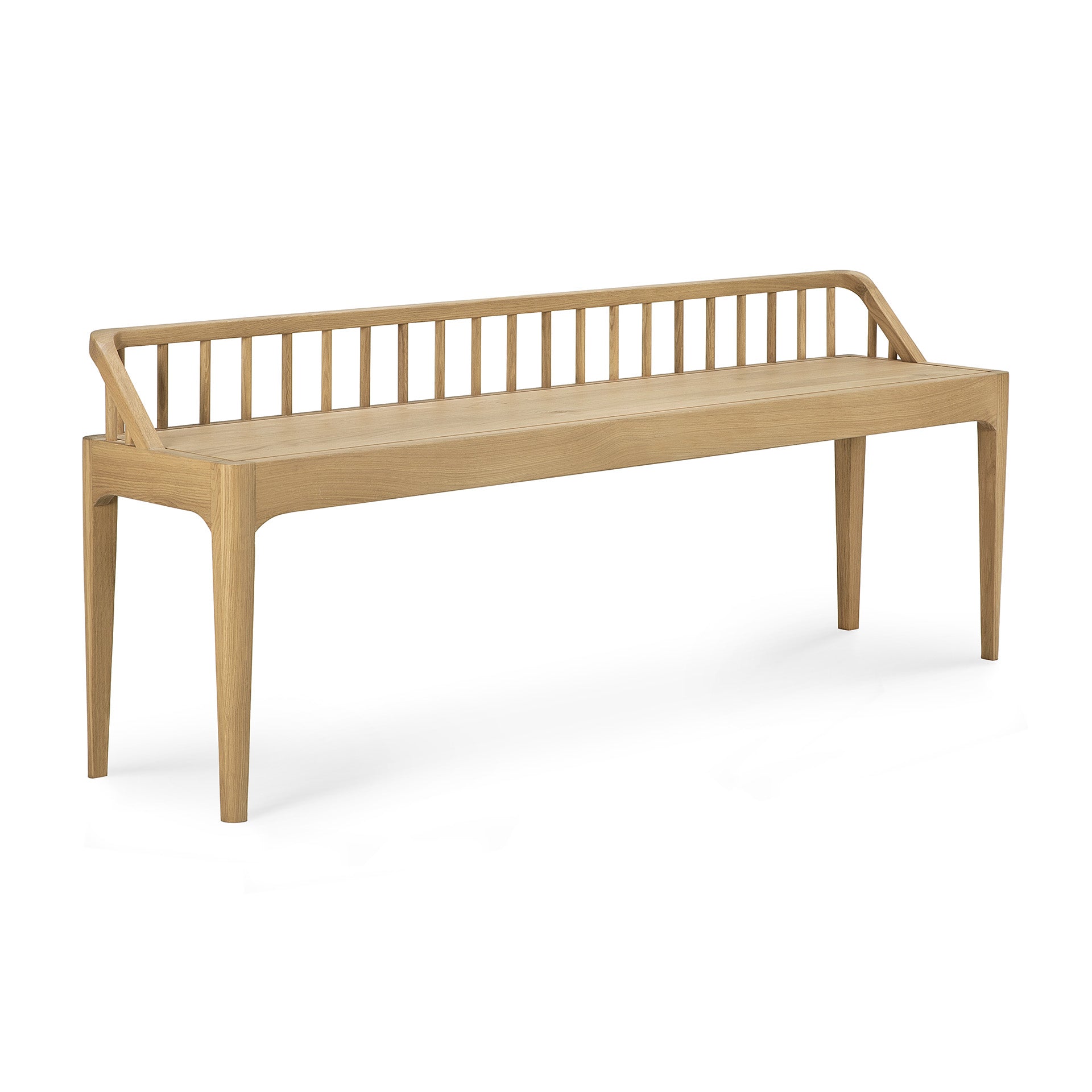 Spindle Solid Oak Bench