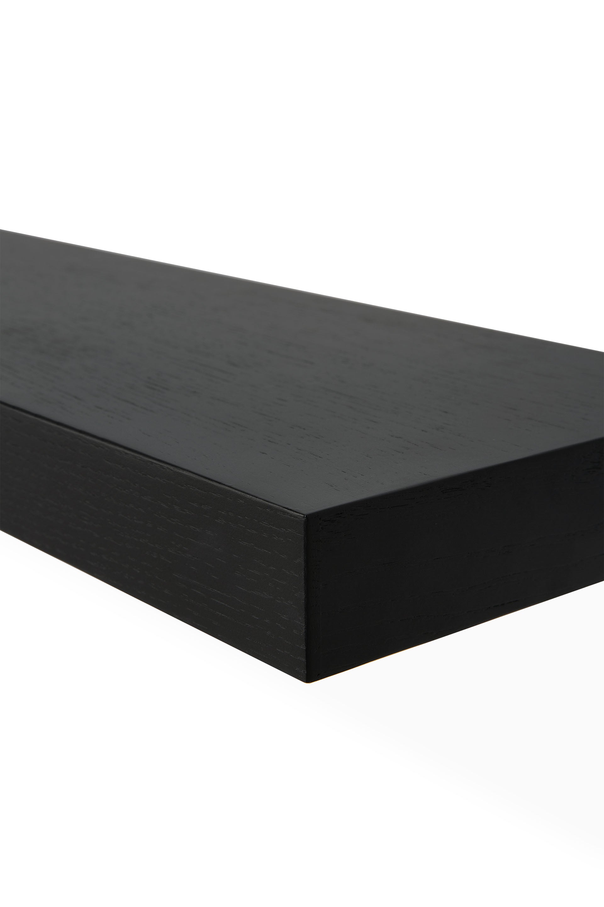 European Black Oak Wall Shelf, 83"