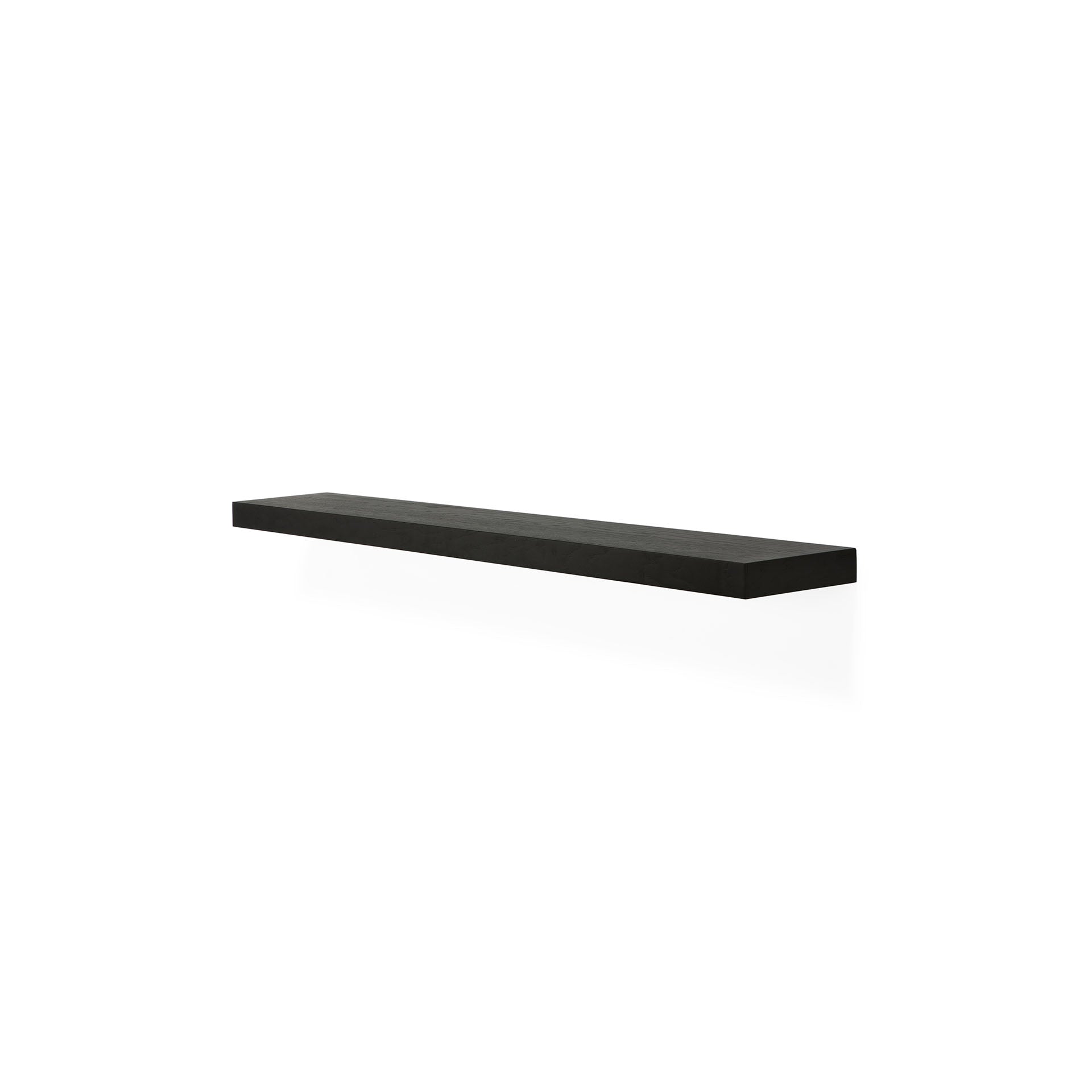 European Black Oak Wall Shelf, 55"