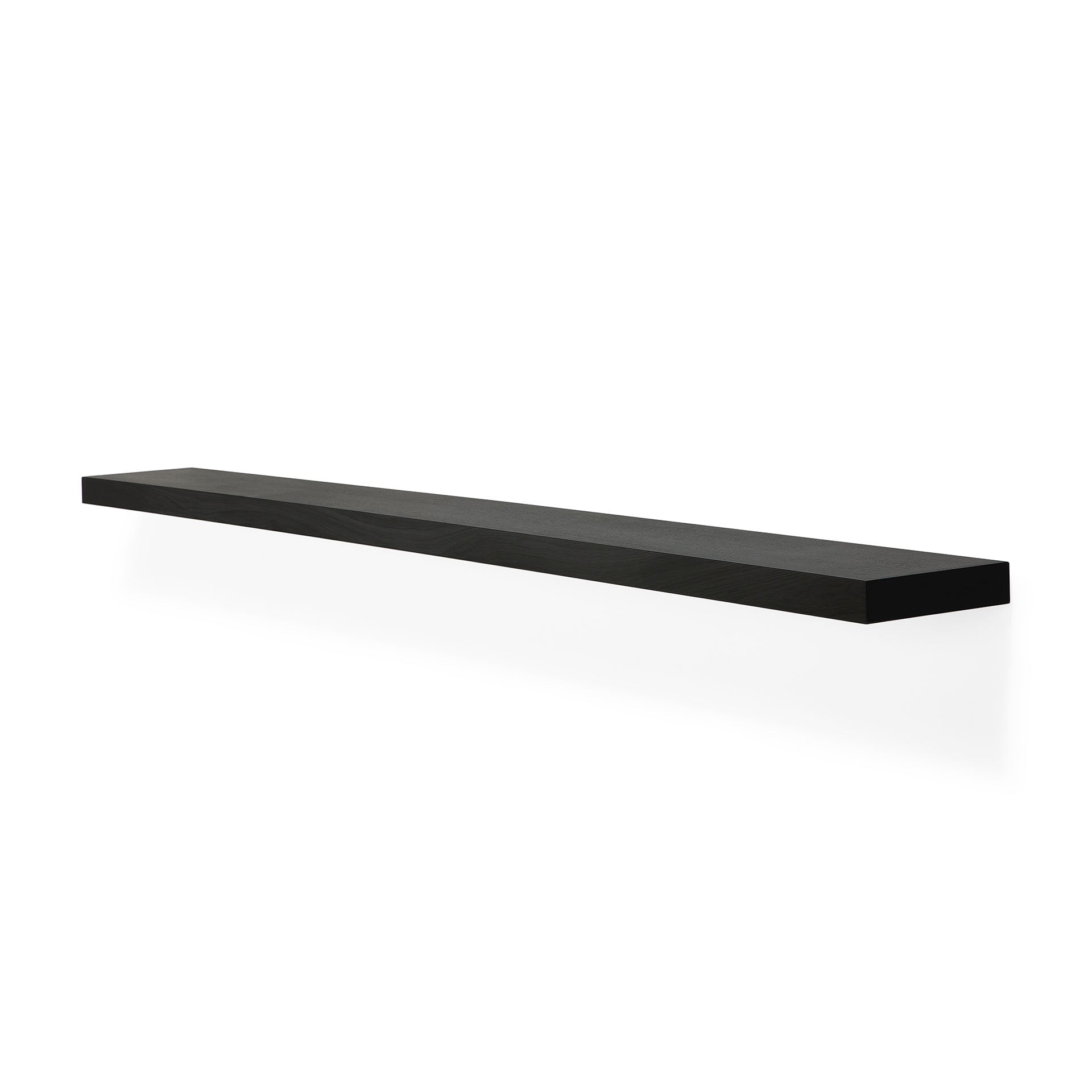 European Black Oak Wall Shelf, 83"