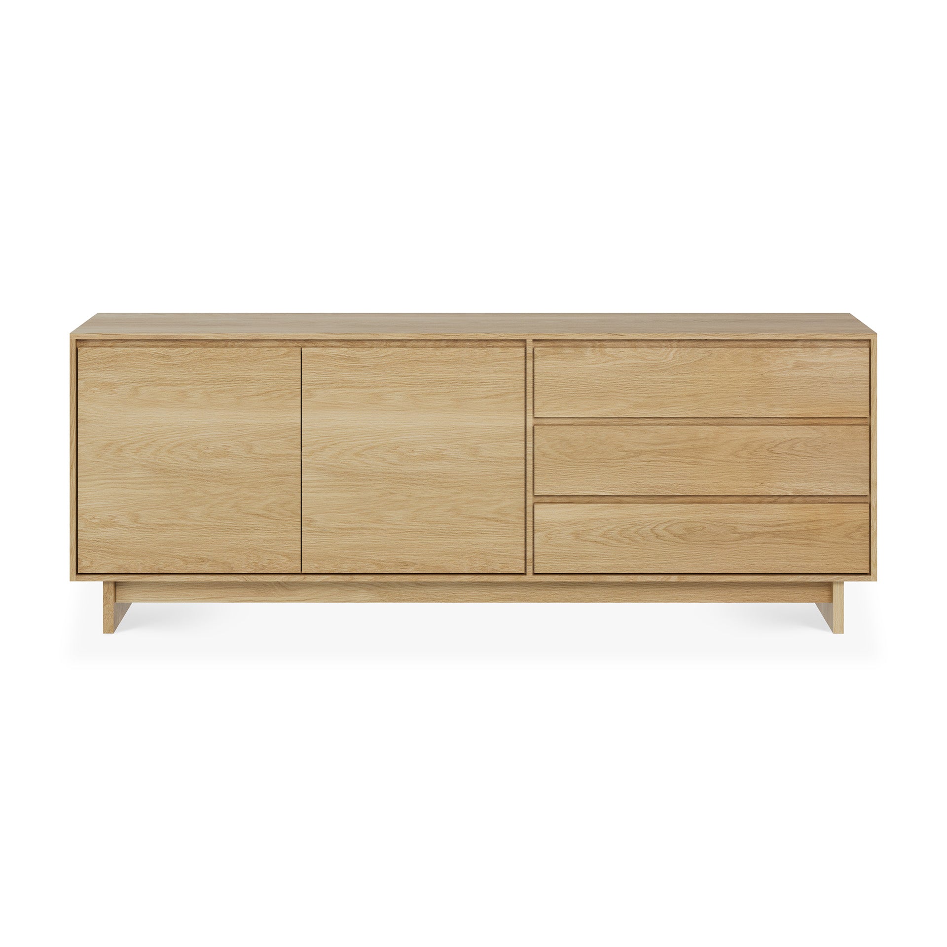 Wave Oak Sideboard, 2 Doors, 3 Drawers
