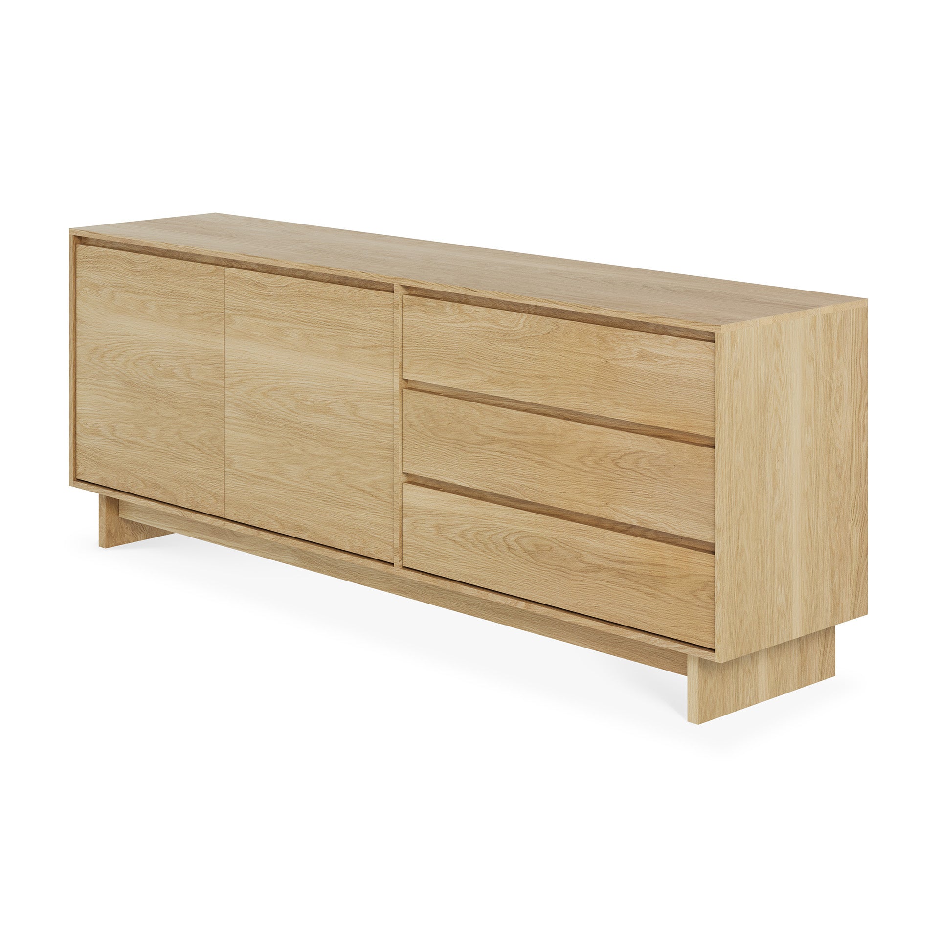 Wave Oak Sideboard, 2 Doors, 3 Drawers
