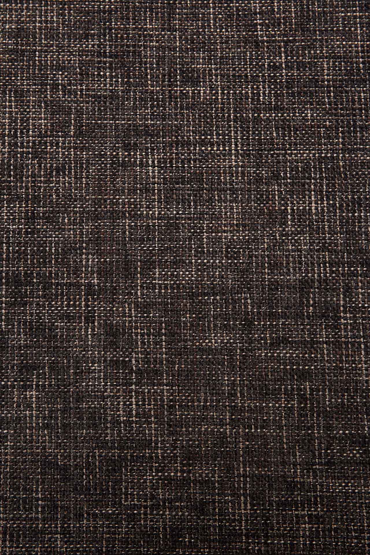 Bok Solid Oak Dining Chair, Varnished with Dark Brown Fabric Cushion