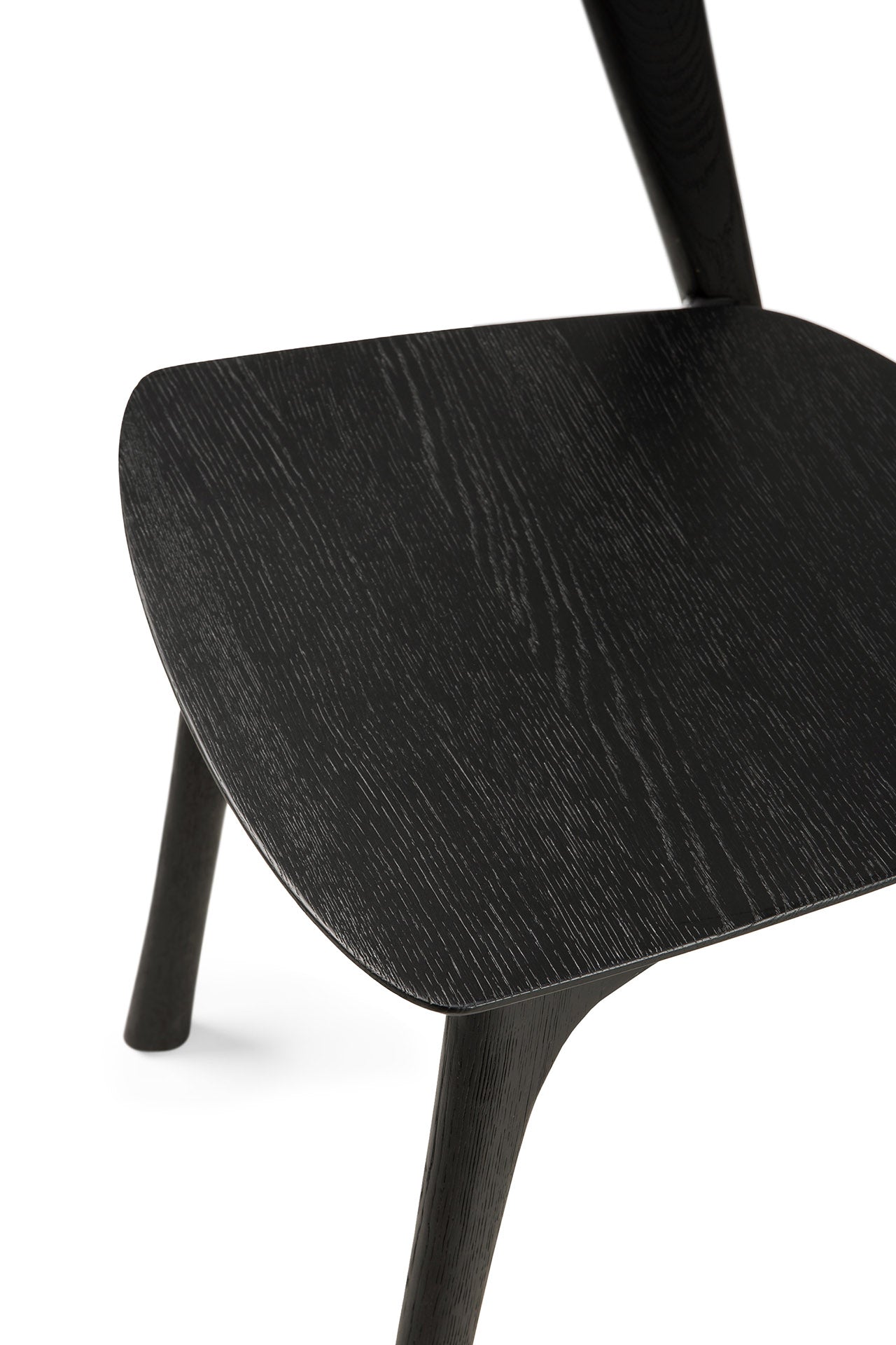 Bok Solid Black Oak Dining Chair