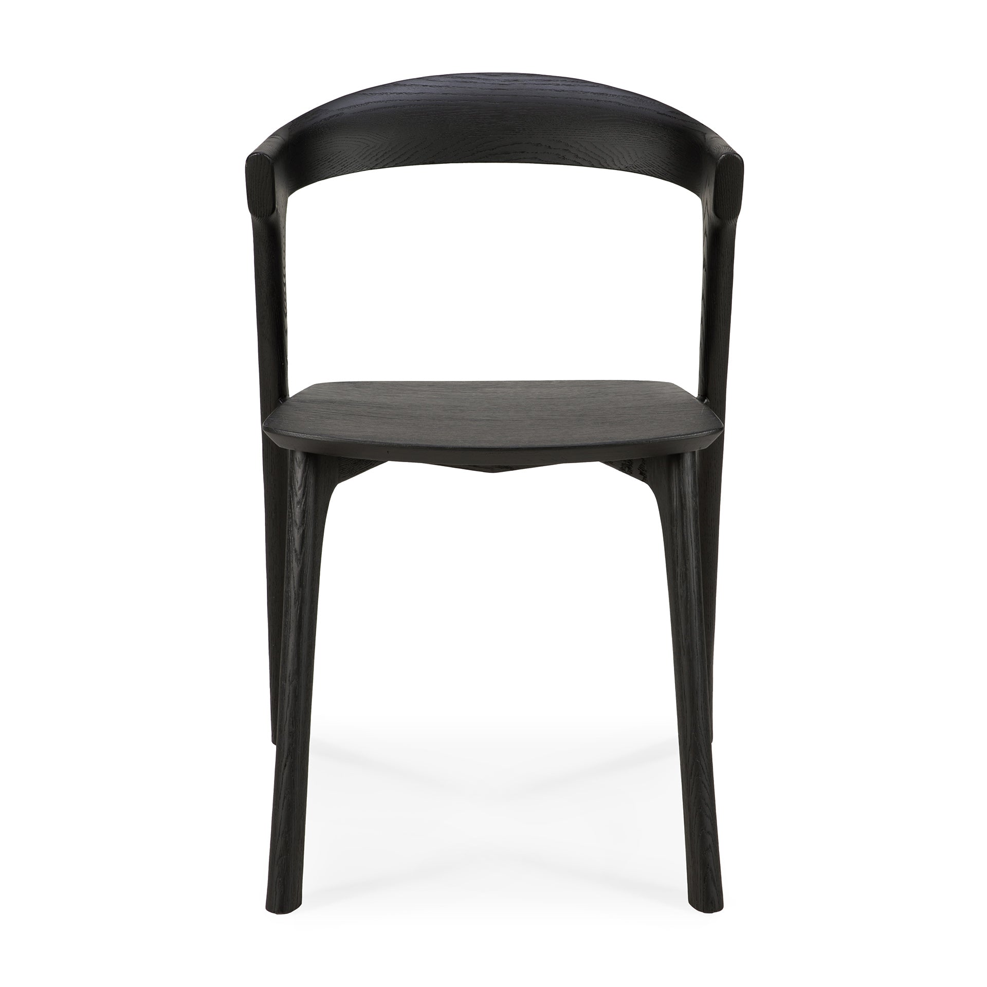 Bok Solid Black Oak Dining Chair