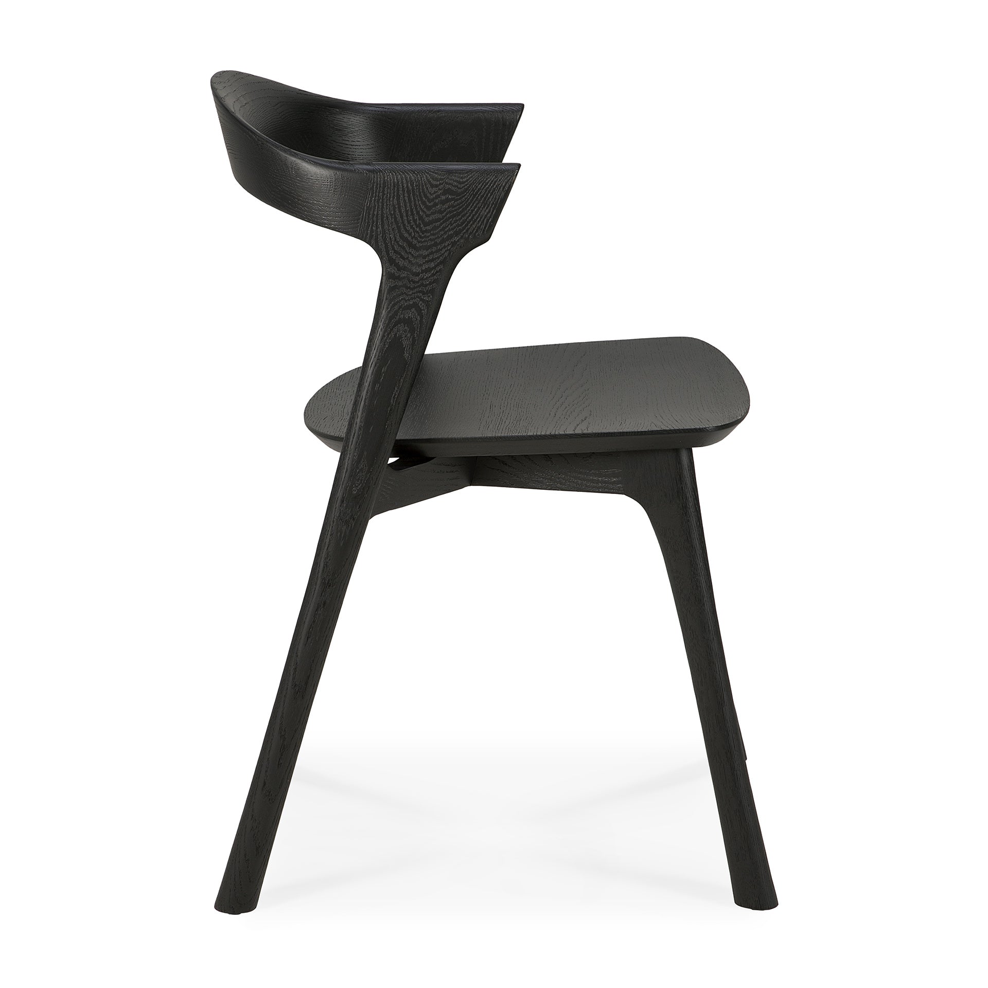 Bok Solid Black Oak Dining Chair