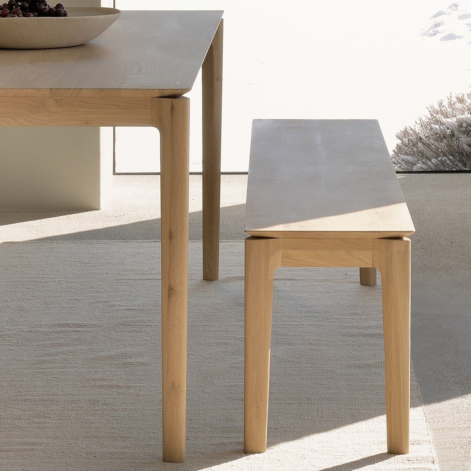 Bok Solid Oak Dining Table, 79"