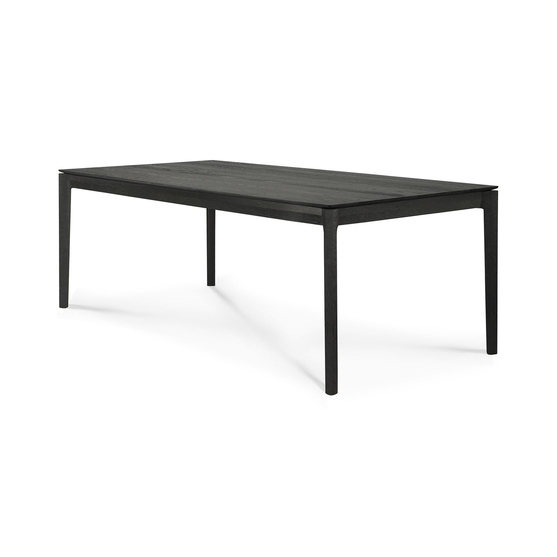 Bok Solid Black Oak Dining Table, 87"