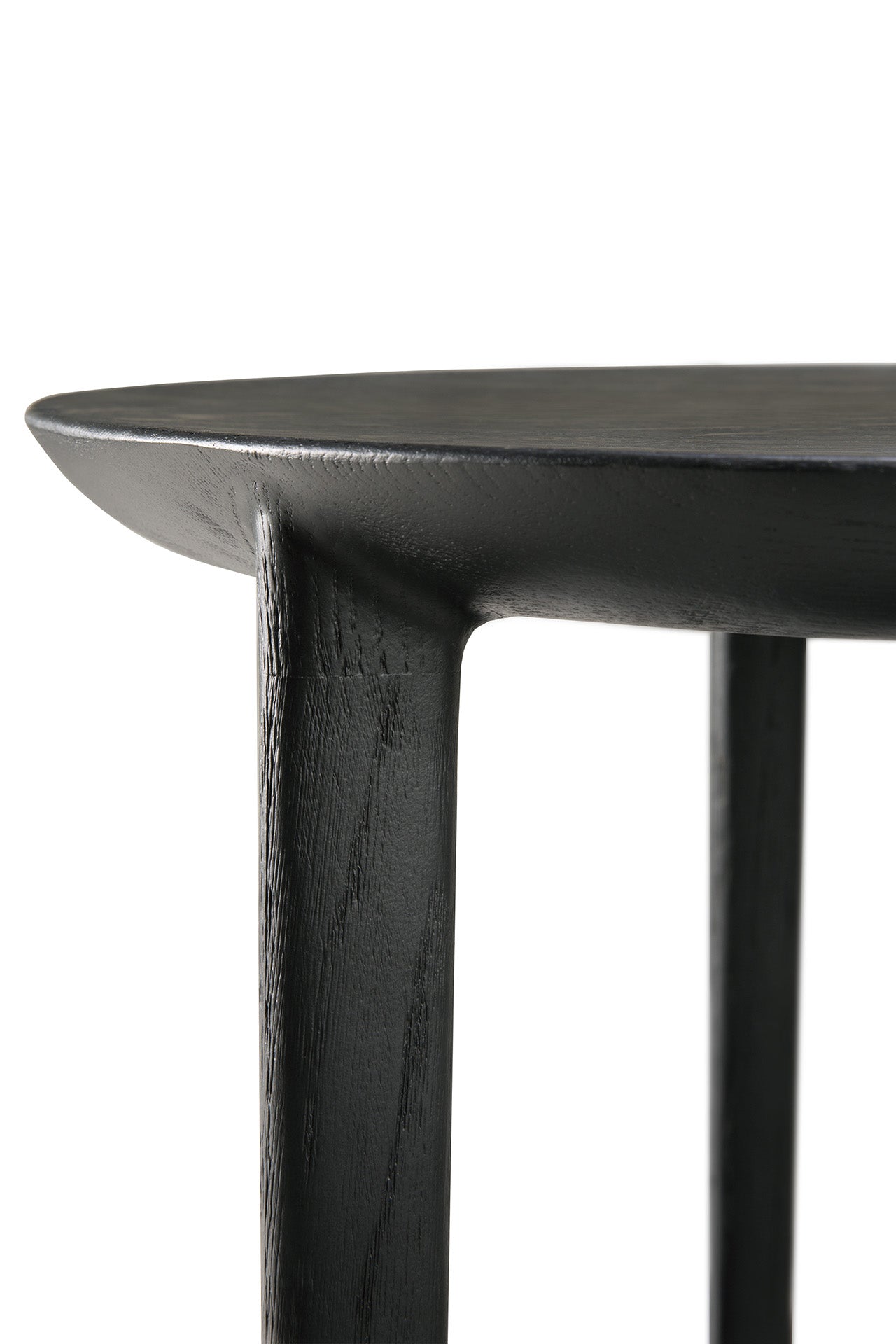 Bok Solid Black Oak Side Table