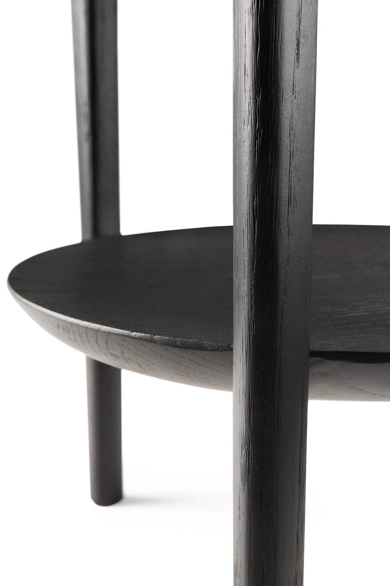 Bok Solid Black Oak Side Table