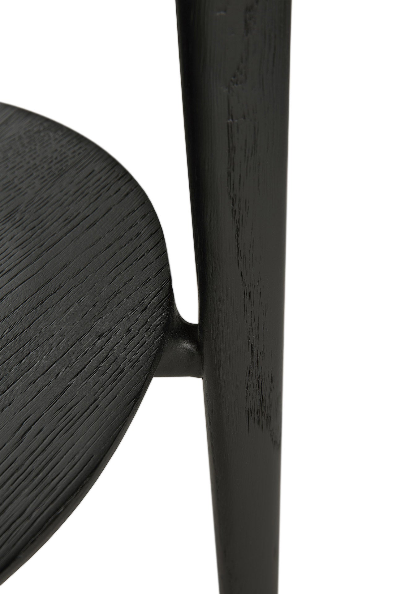 Bok Solid Black Oak Side Table