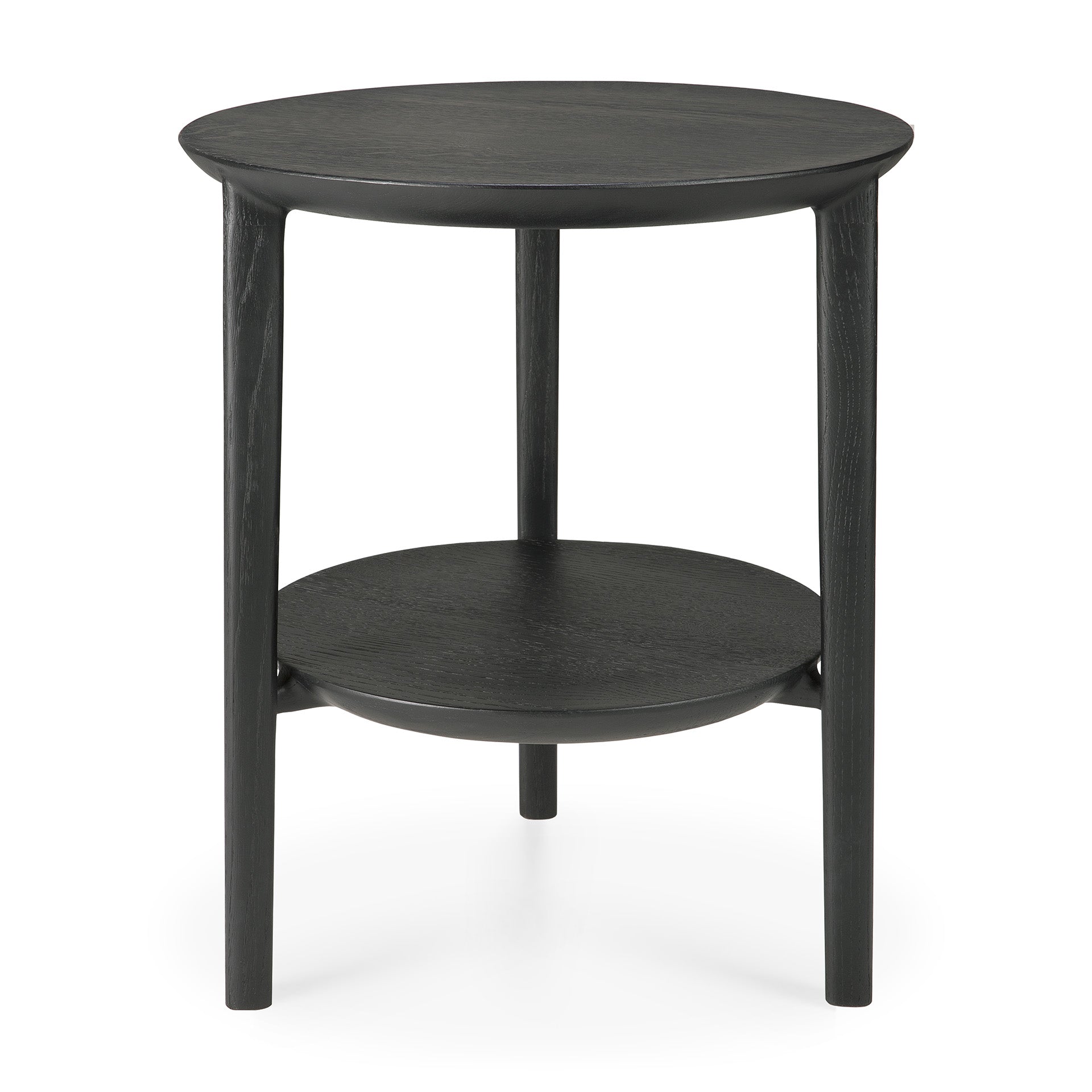 Bok Solid Black Oak Side Table