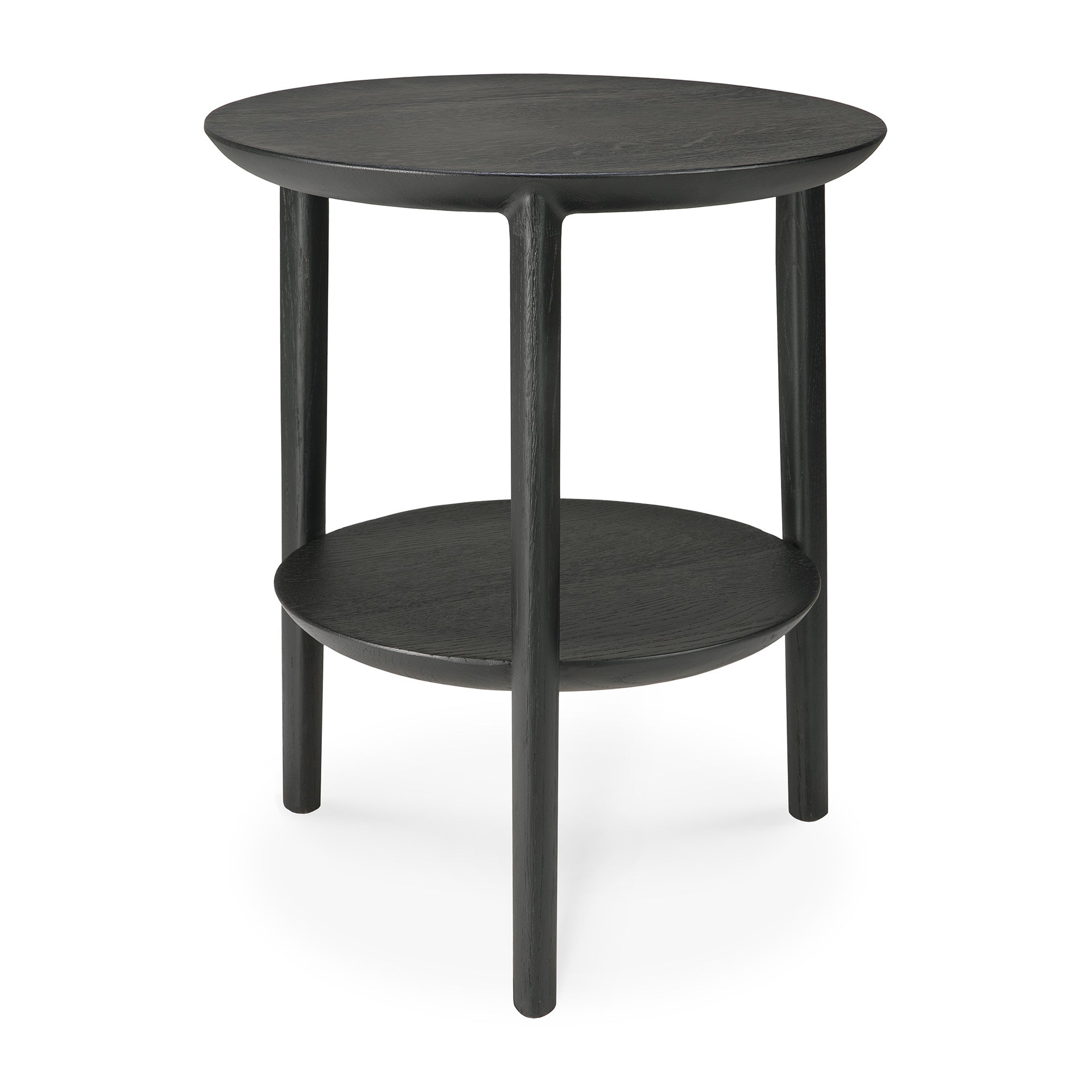 Bok Solid Black Oak Side Table