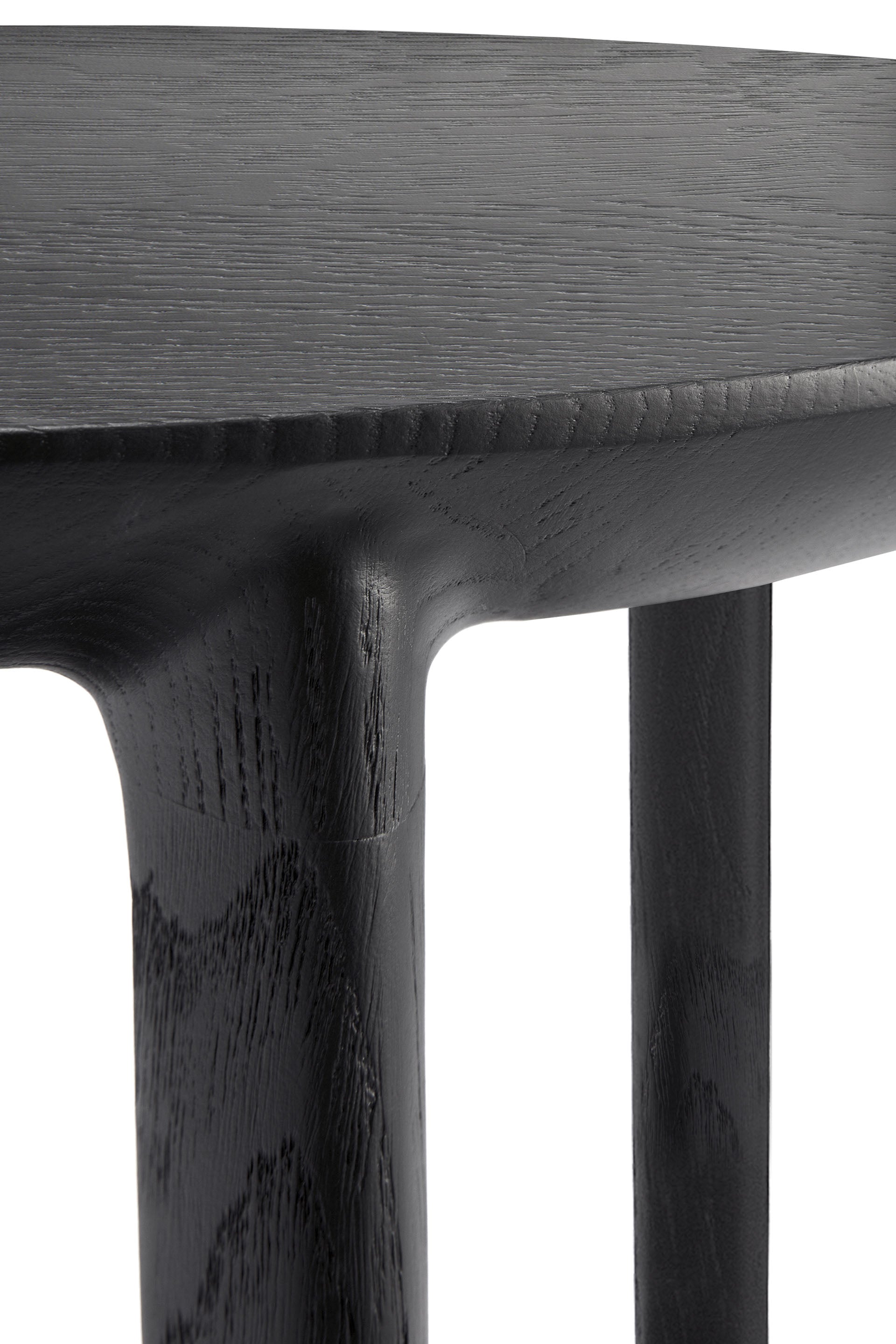 Bok Solid Black Oak Side Table