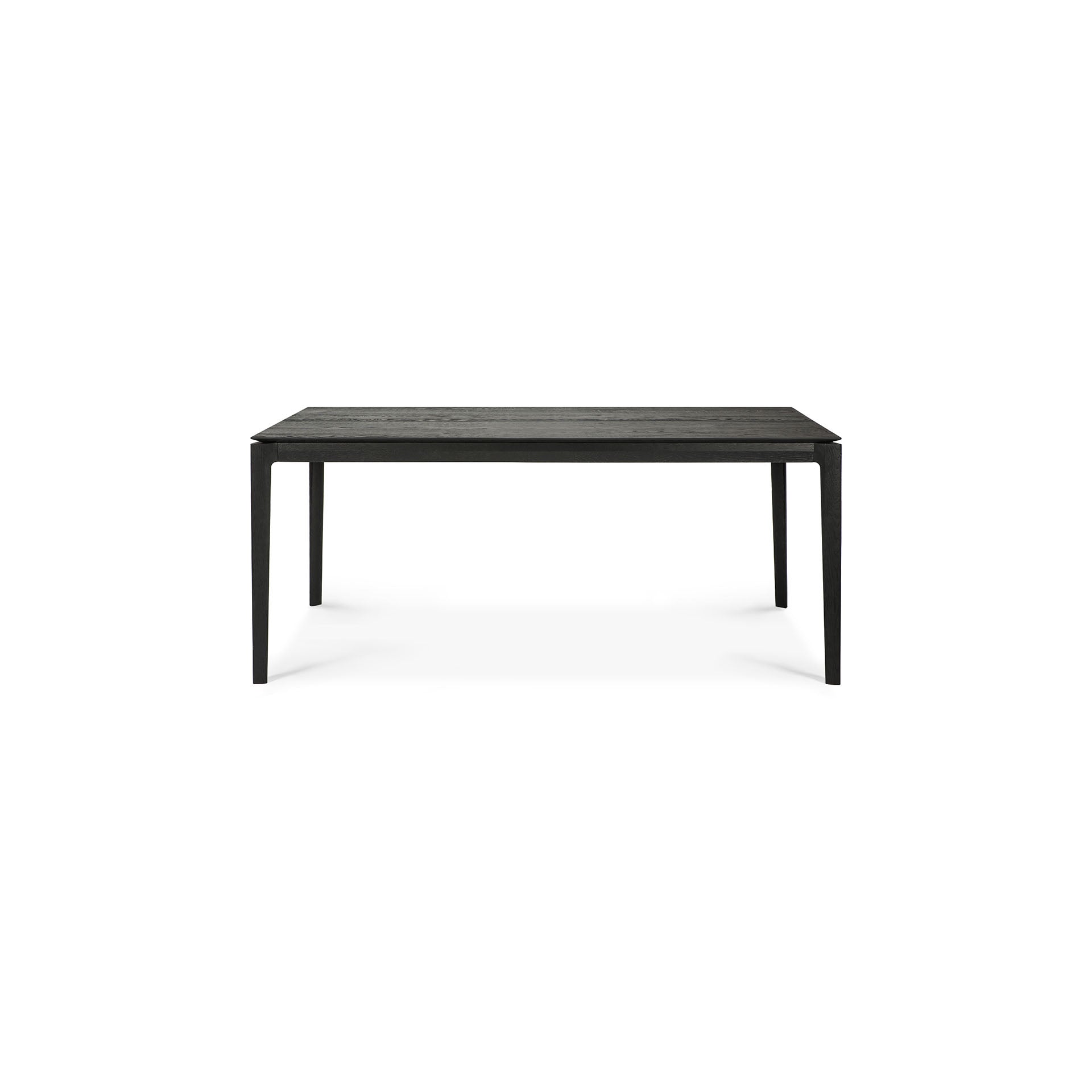 Bok Solid Black Oak Extendable Dining Table, 71"/ 110"