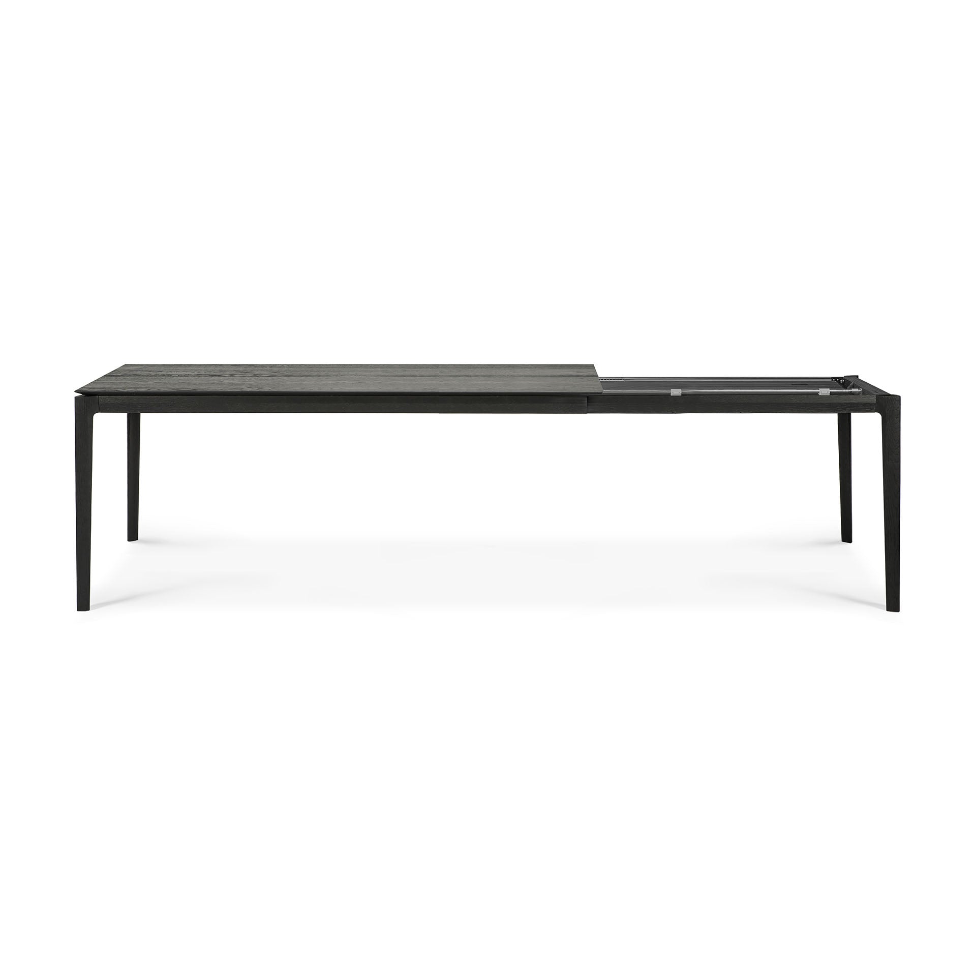 Bok Solid Black Oak Extendable Dining Table, 71"/ 110"