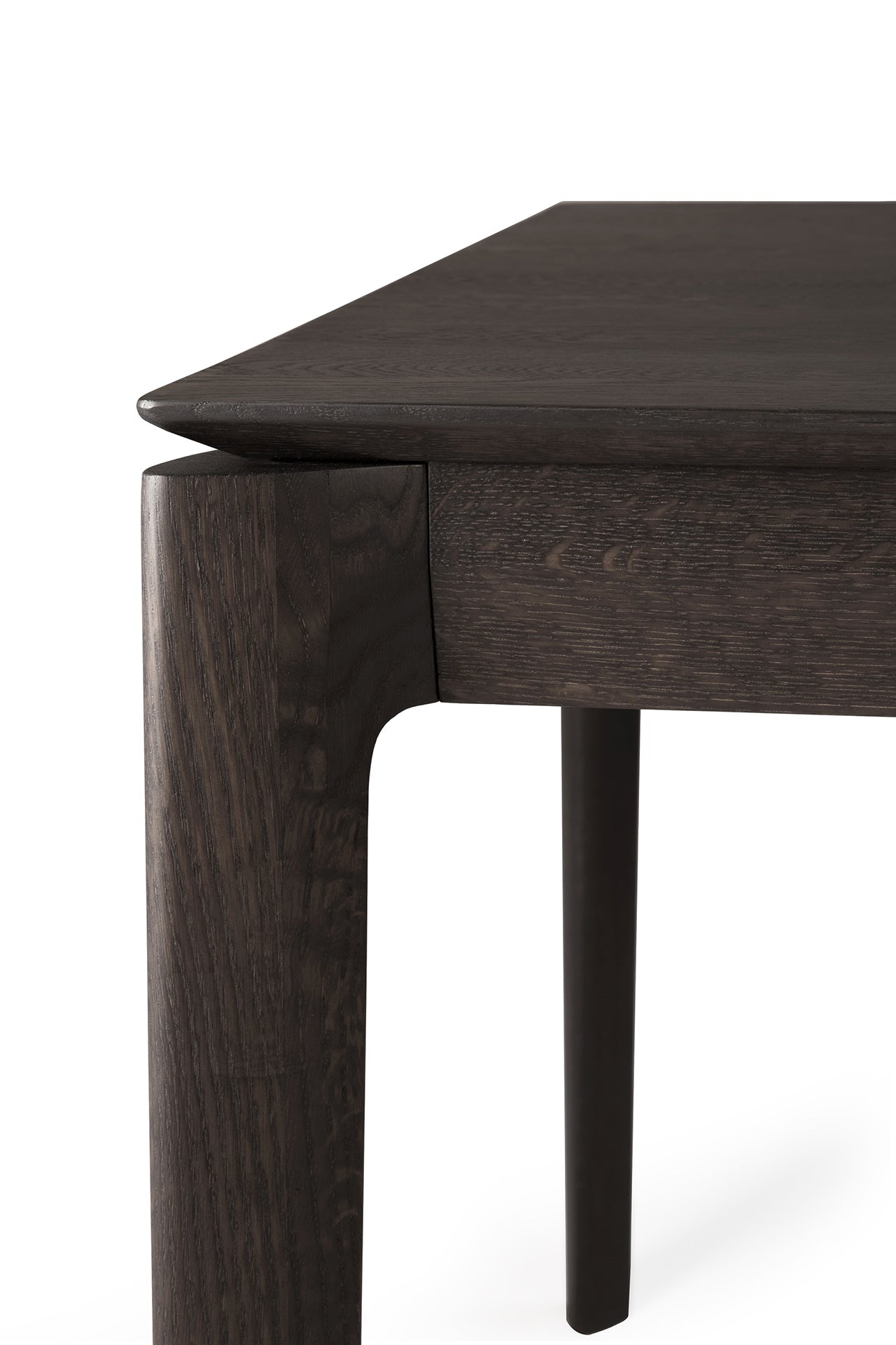 Bok Solid Brown Oak Dining Table, 71"