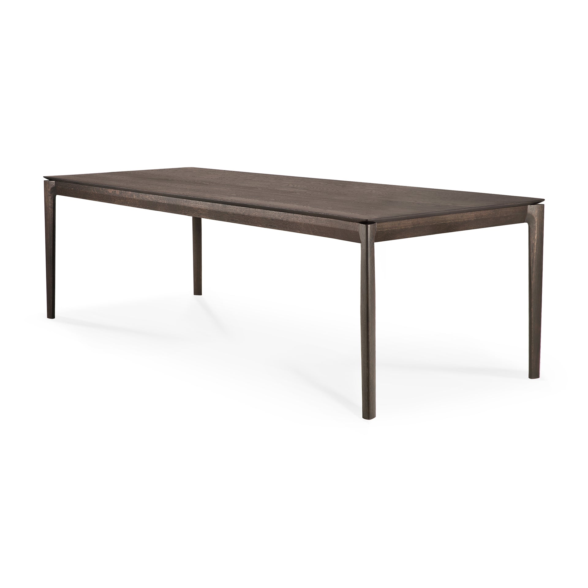Bok Solid Brown Oak Dining Table, 87"